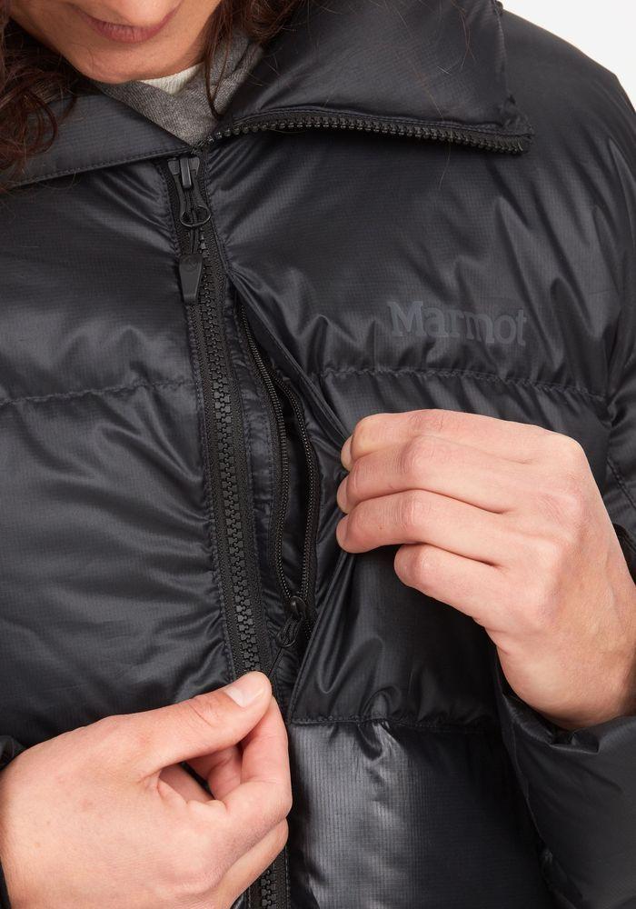 Chaqueta Marmot Mujer De Pluma Guides Down Negro-2
