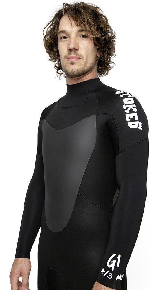 Traje Stoked Hombre De Agua G1 4/3mm Eco Negro-0