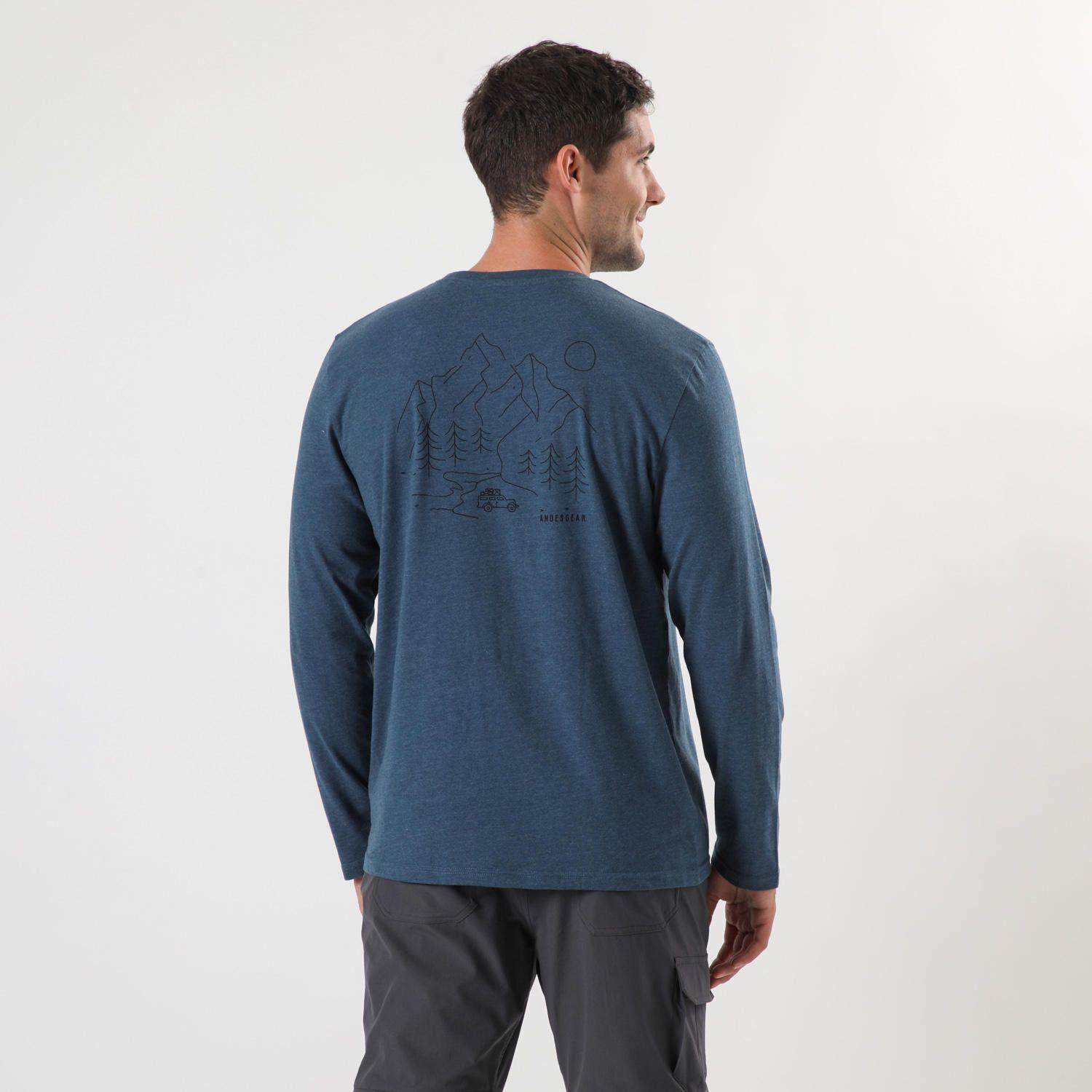 Polera Andesgear Hombre Ml Camp Ag Azul Azul-1