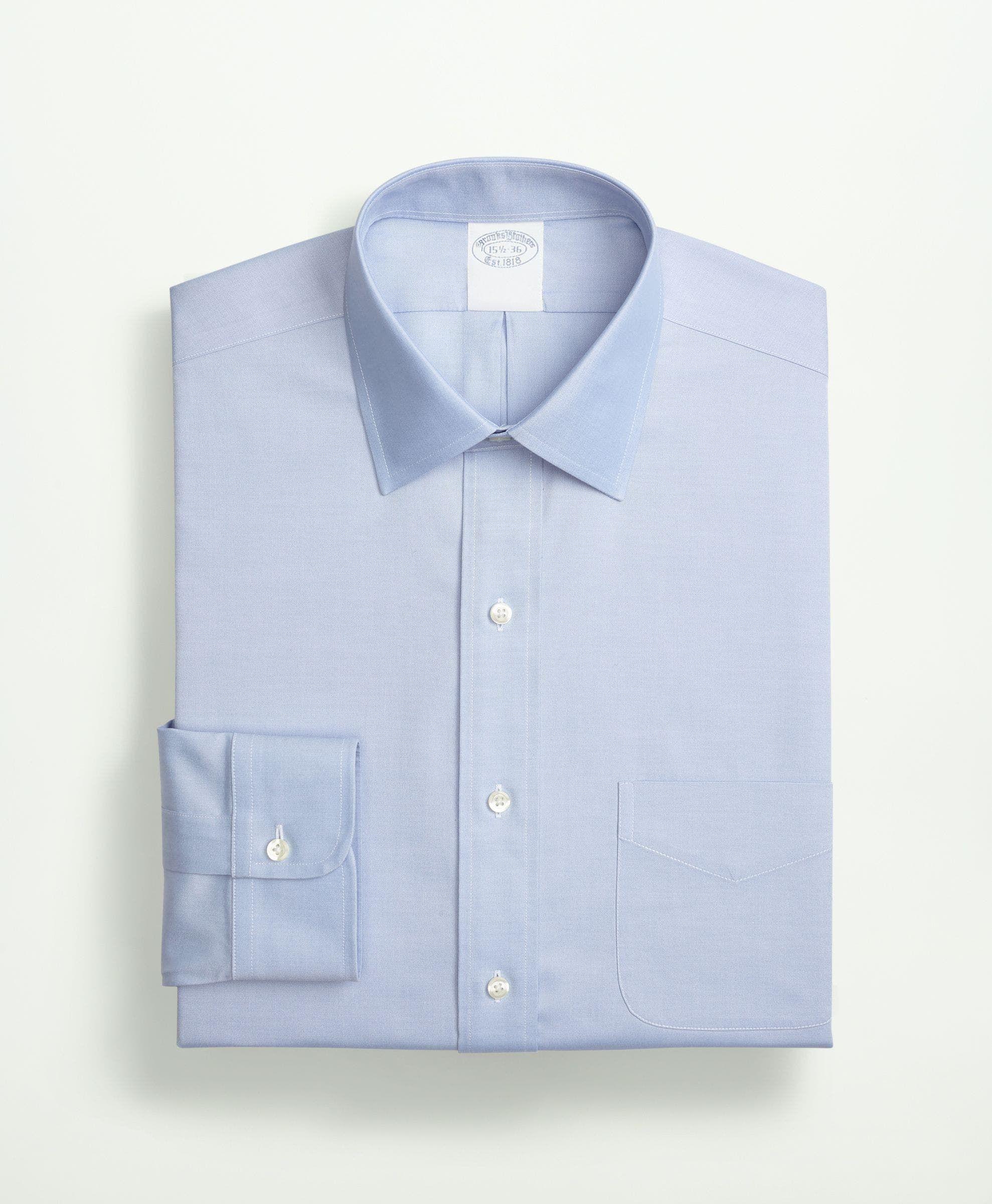Camisa Stretch Non-Iron Pinpoint Oxford Ainsley Cyan-3