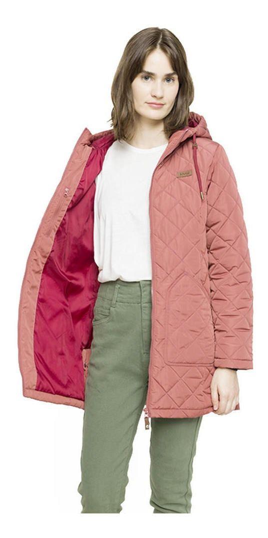 Chaqueta Kivül Mujer Gizella Long Rosa Rosado-2