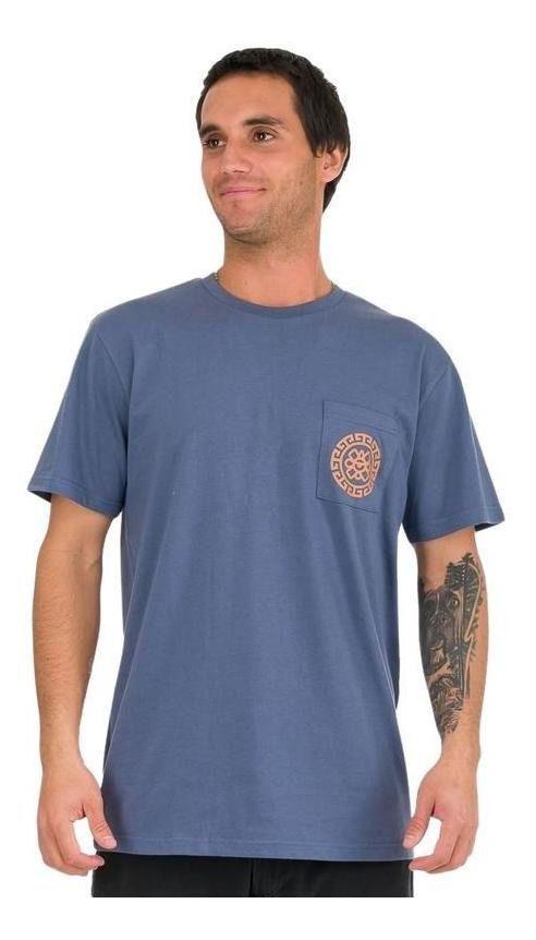 Polera Kivül Hombre Amay Reciclada Azul Azul-0