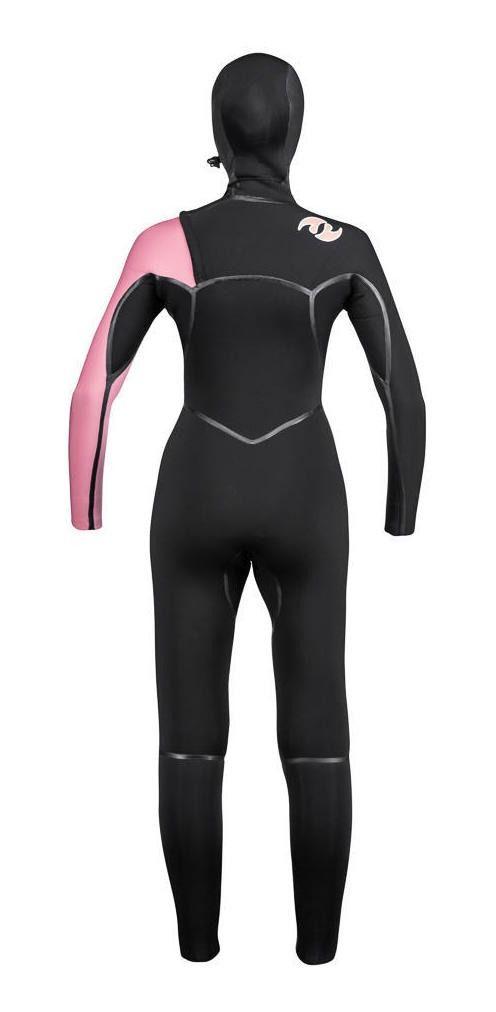 New Stoked Mujer Traje De Agua G6 37716 Mm Hood Eco Negro-2