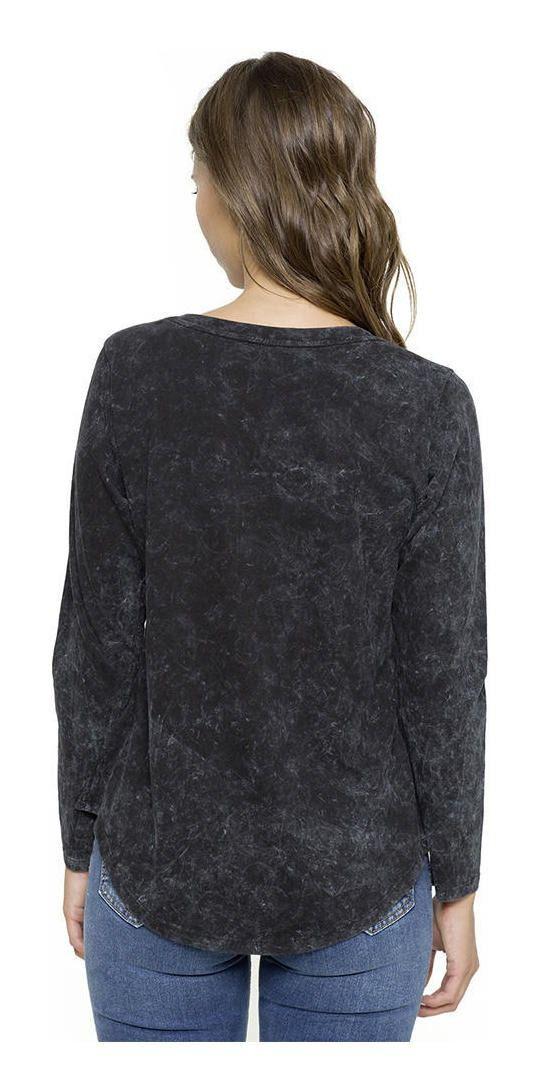 Polera Kivül Mujer Vek Long Negro-1