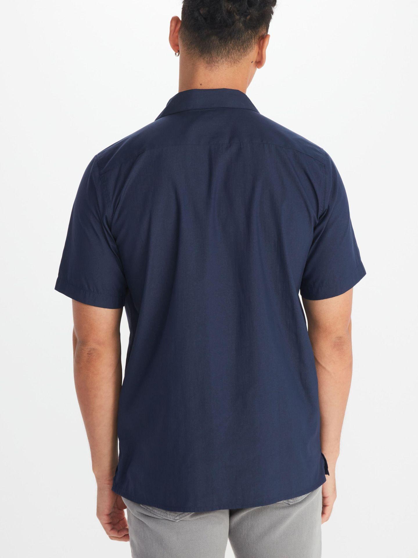 Camisa Marmot Hombre Muir Camp Ss Azul Marino Azul Marino-1