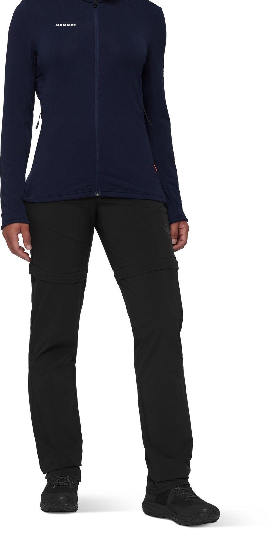 Pantalón Mammut Mujer Hiking Zip Off Negro-0