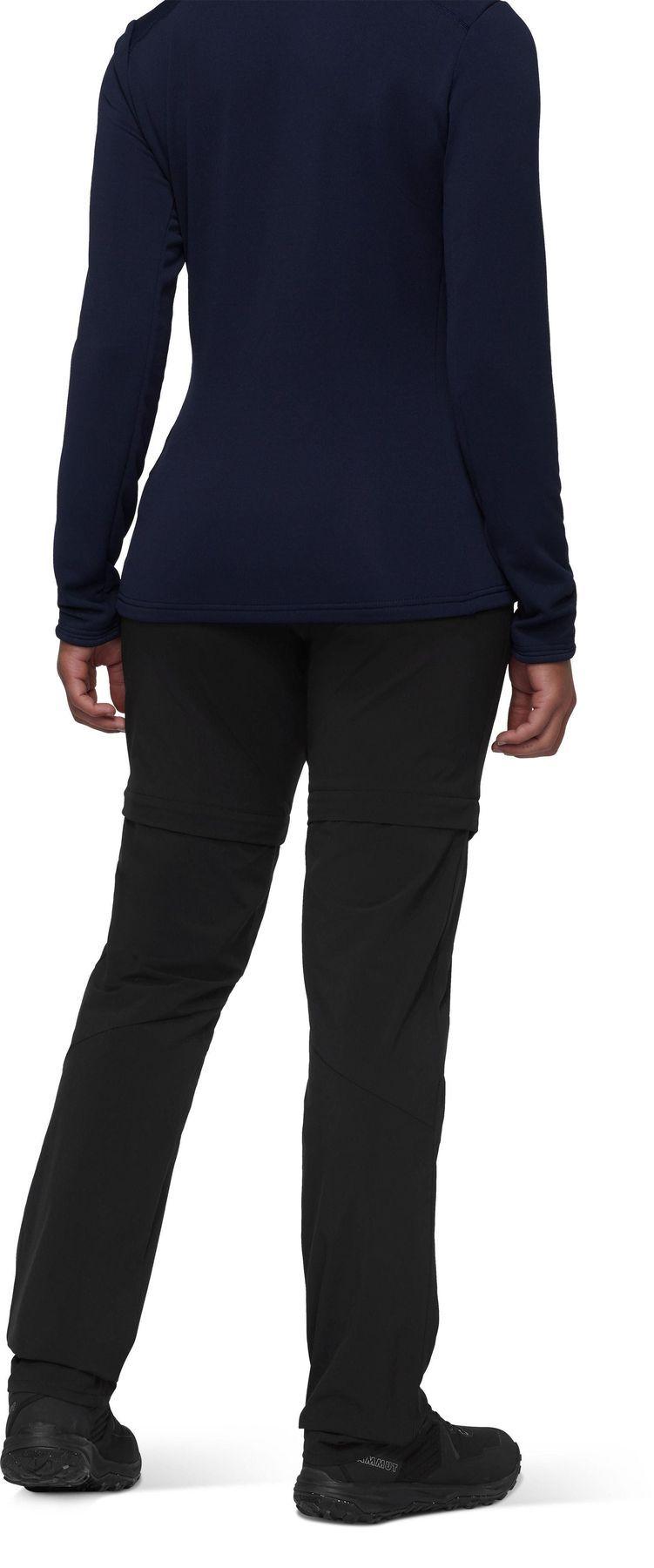 Pantalón Mammut Mujer Hiking Zip Off Negro-1