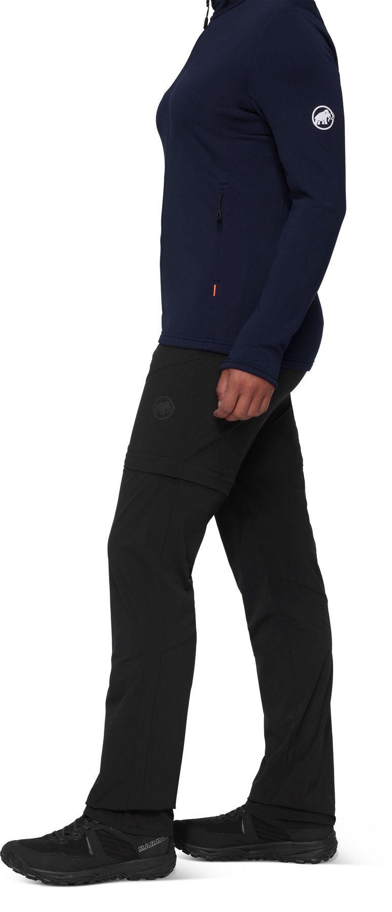 Pantalón Mammut Mujer Hiking Zip Off Negro-2