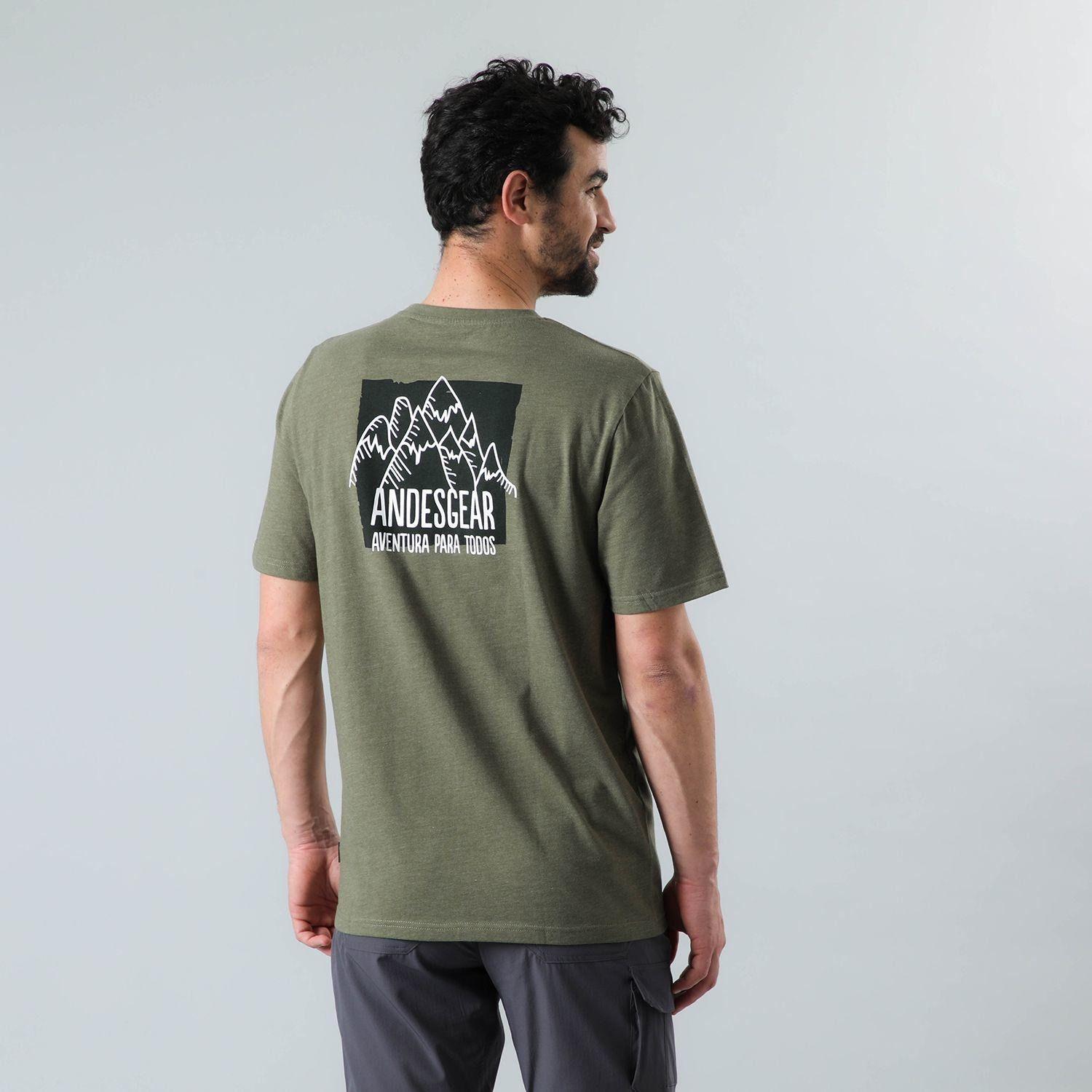 Polera Andesgear Hombre Logo AG040 Verde-1