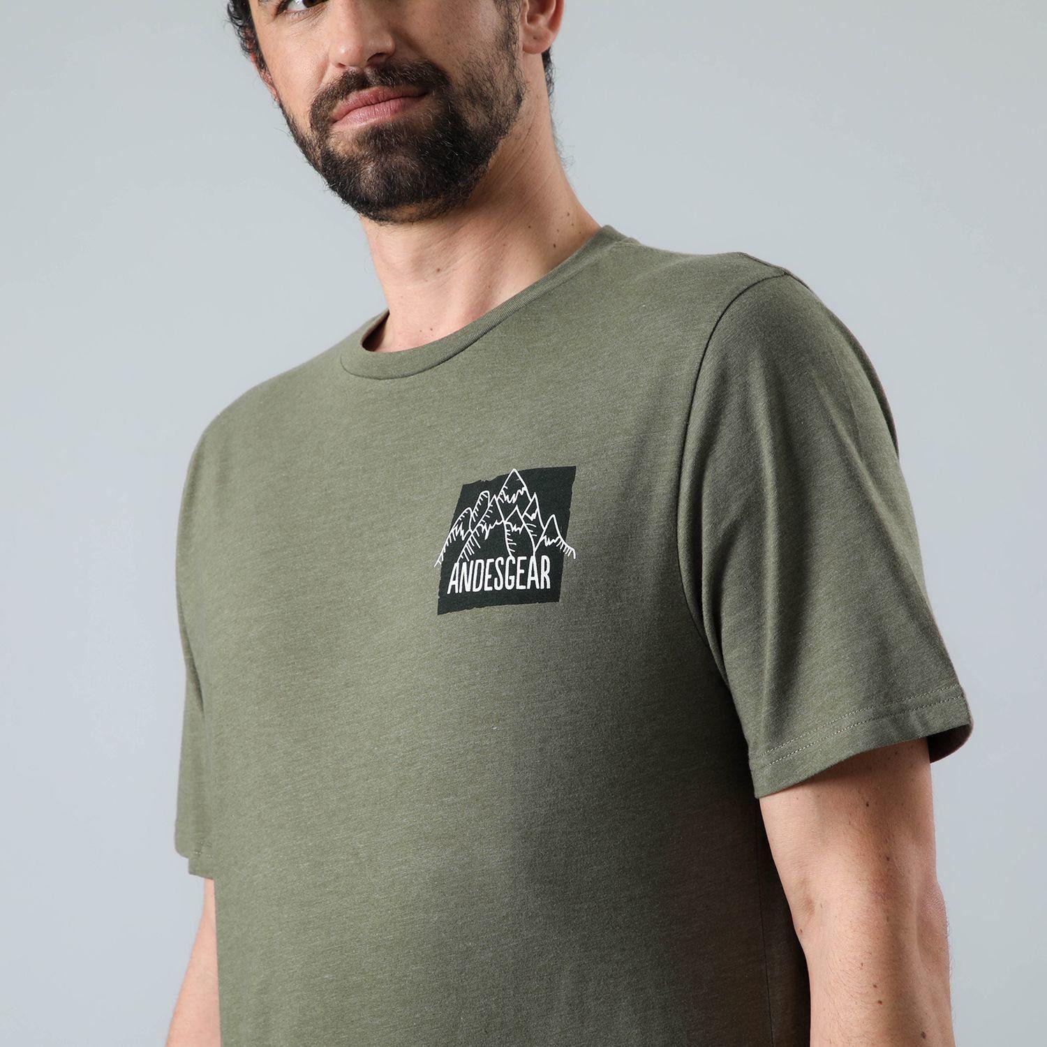 Polera Andesgear Hombre Logo AG040 Verde-3