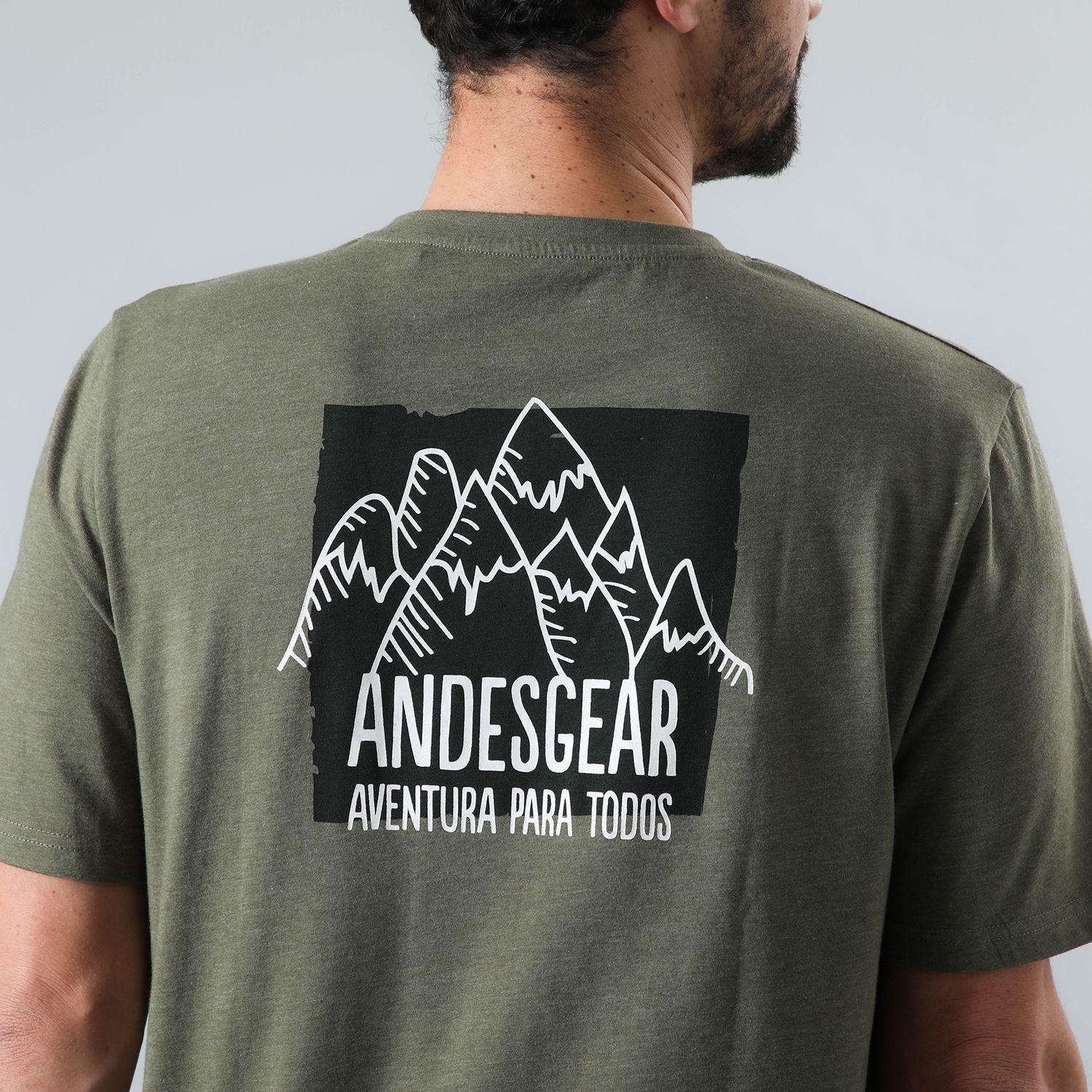 Polera Andesgear Hombre Logo AG040 Verde-4