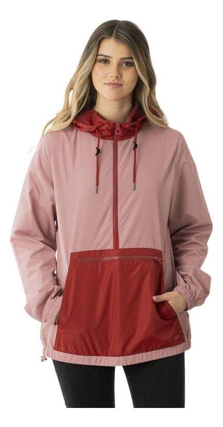 Chaqueta Kivül Mujer Cortavientos Ulma Reciclada Rosado Rosado-0