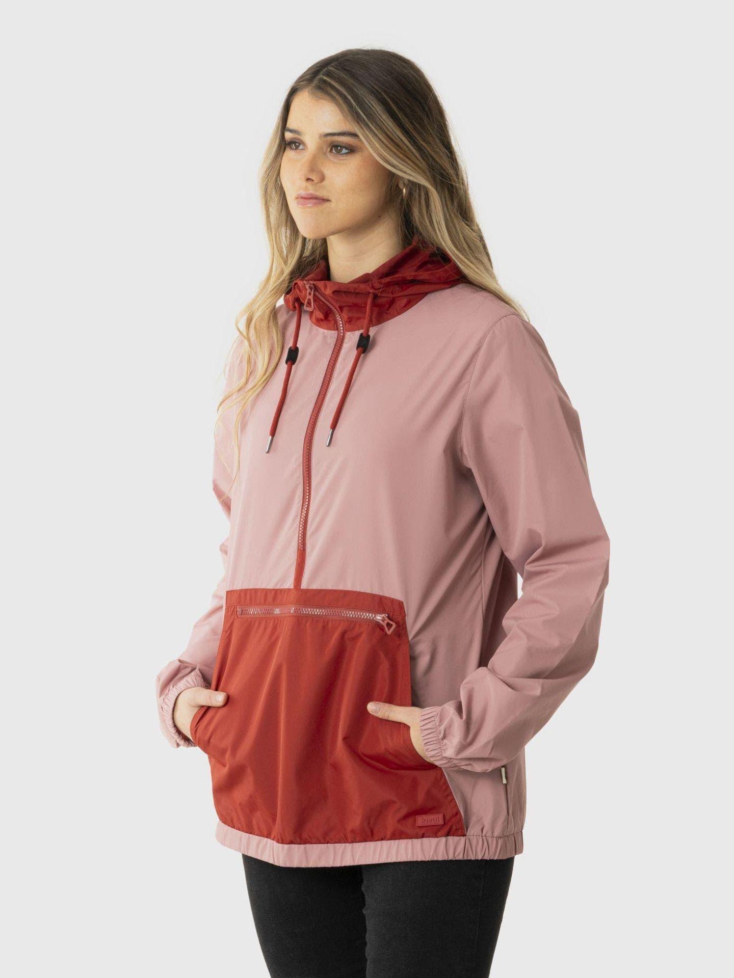 Chaqueta Kivül Mujer Cortavientos Ulma Reciclada Rosado Rosado-1