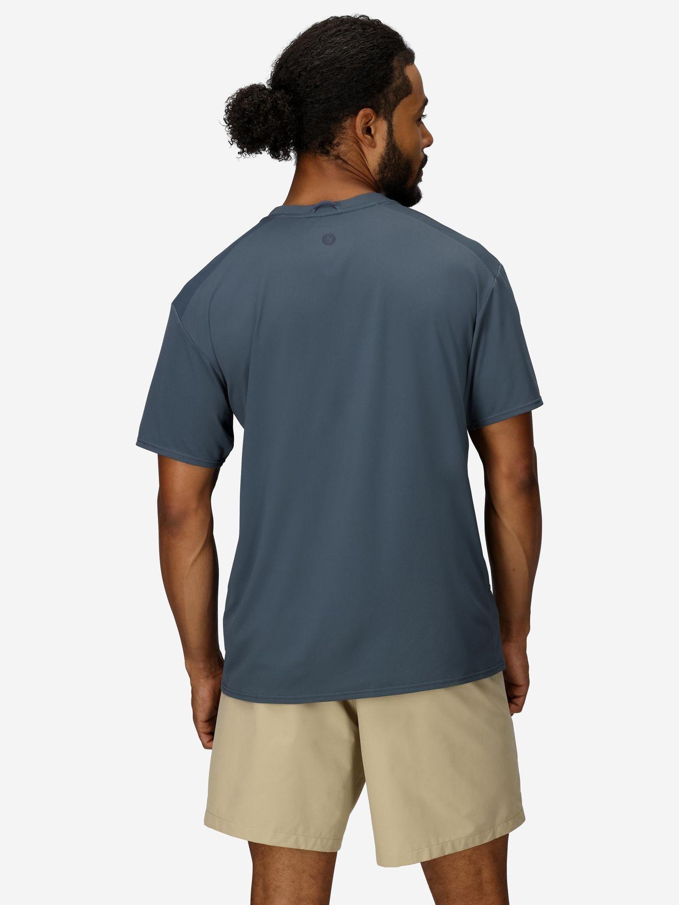 Polera Marmot Hombre Arex Upf50 Cress Azul-1