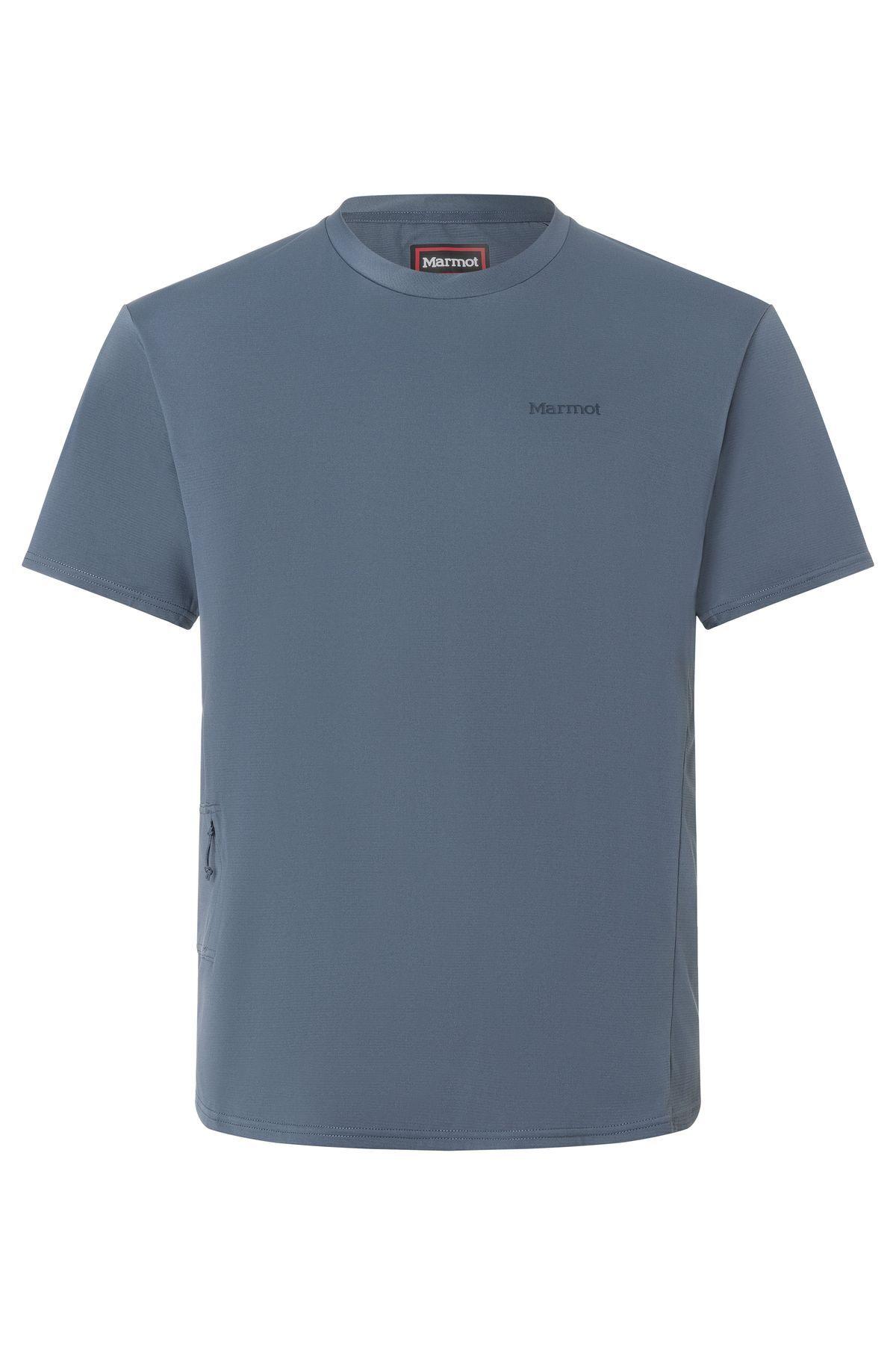 Polera Marmot Hombre Arex Upf50 Cress Azul-3