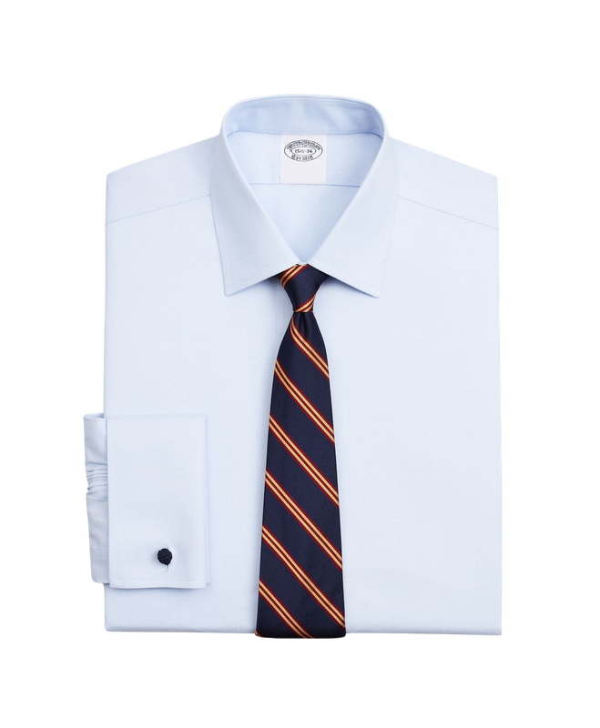 Camisa Hombre Brooks Brothers Cotton Pinpoint Regular Celeste-0
