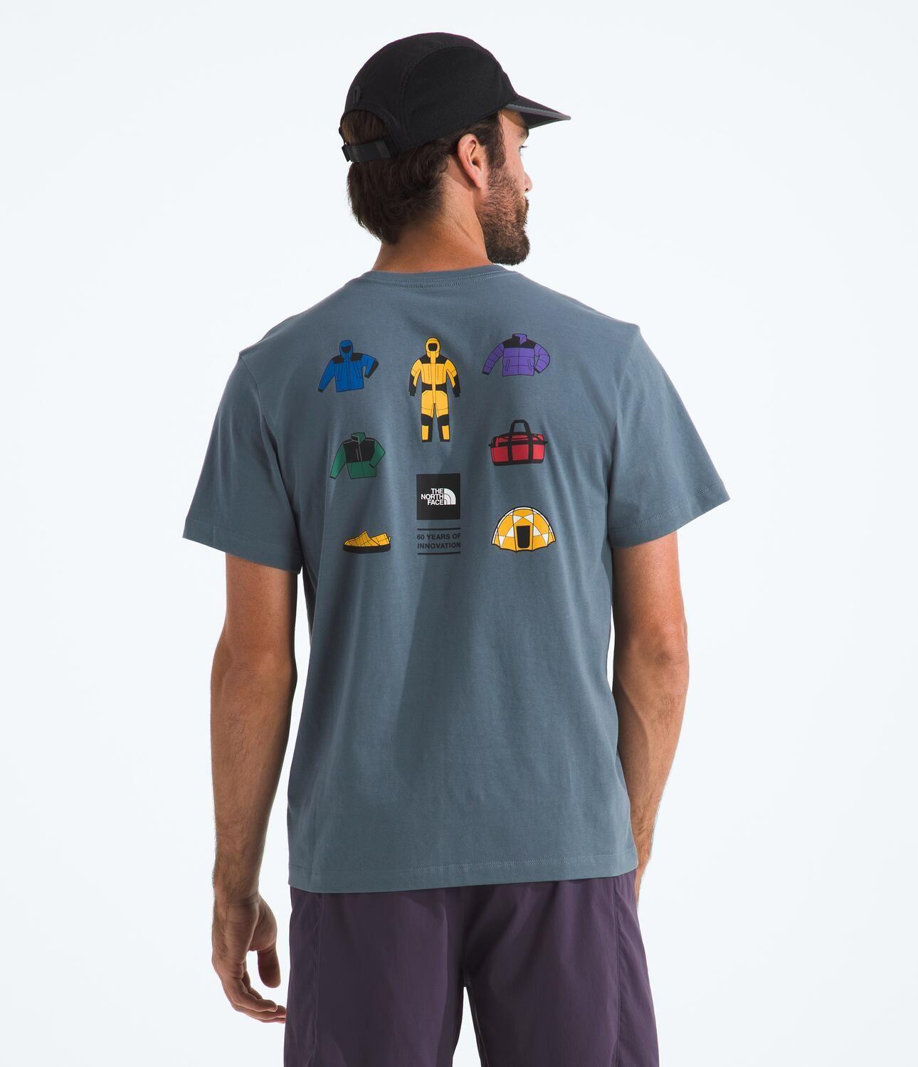 Polera Icon Celebration Regular Short Sleeve Hombre Gris-1