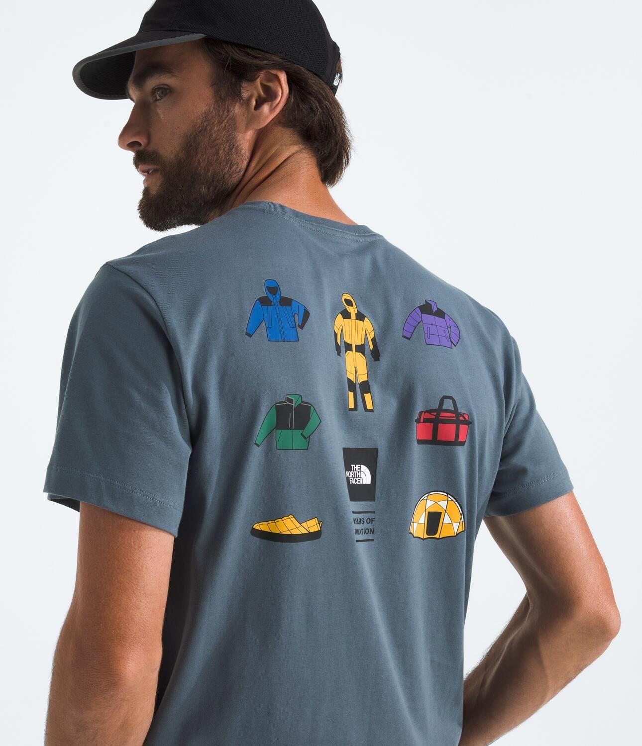 Polera Icon Celebration Regular Short Sleeve Hombre Gris-2