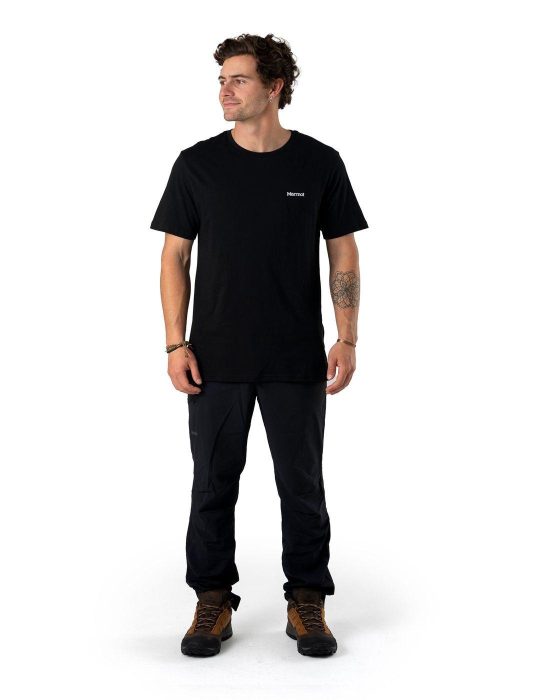 Polera Marmot Hombre Chest Logo Tee Negro-2