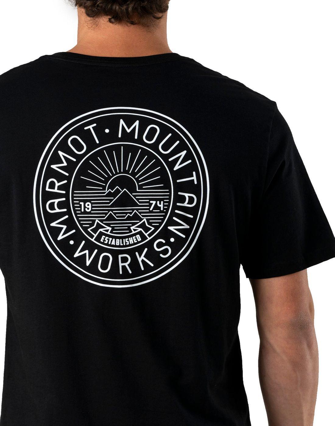 Polera Marmot Hombre Chest Logo Tee Negro-4
