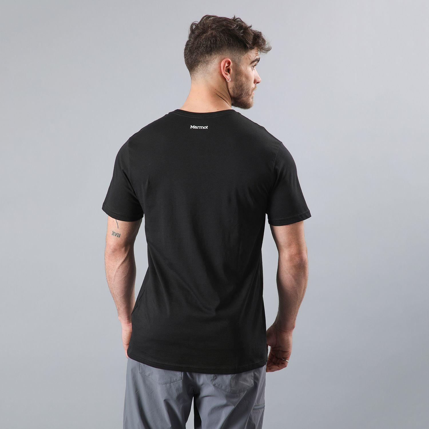 Polera Marmot Hombre Chest Logo Tee Negro-2
