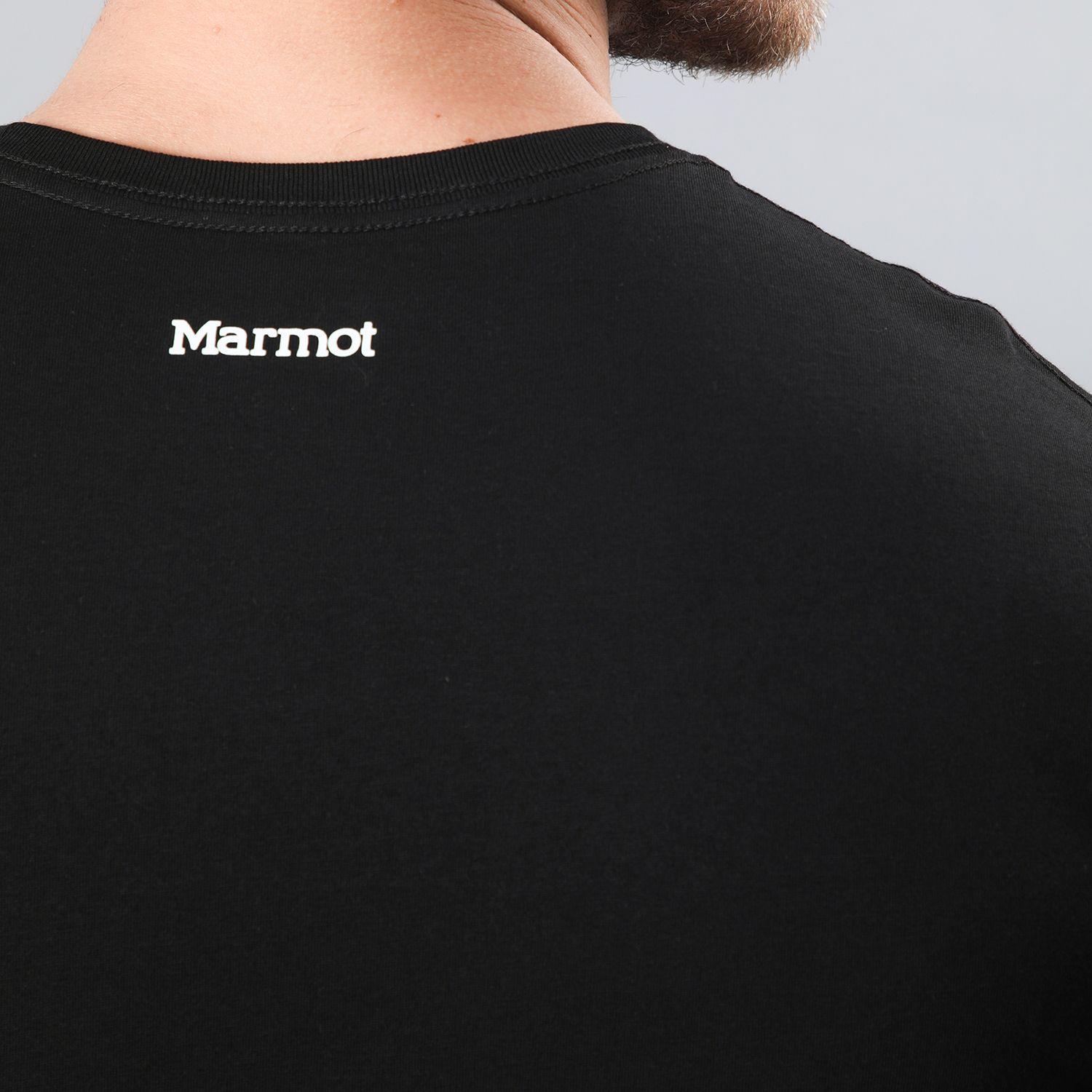 Polera Marmot Hombre Chest Logo Tee Negro-4
