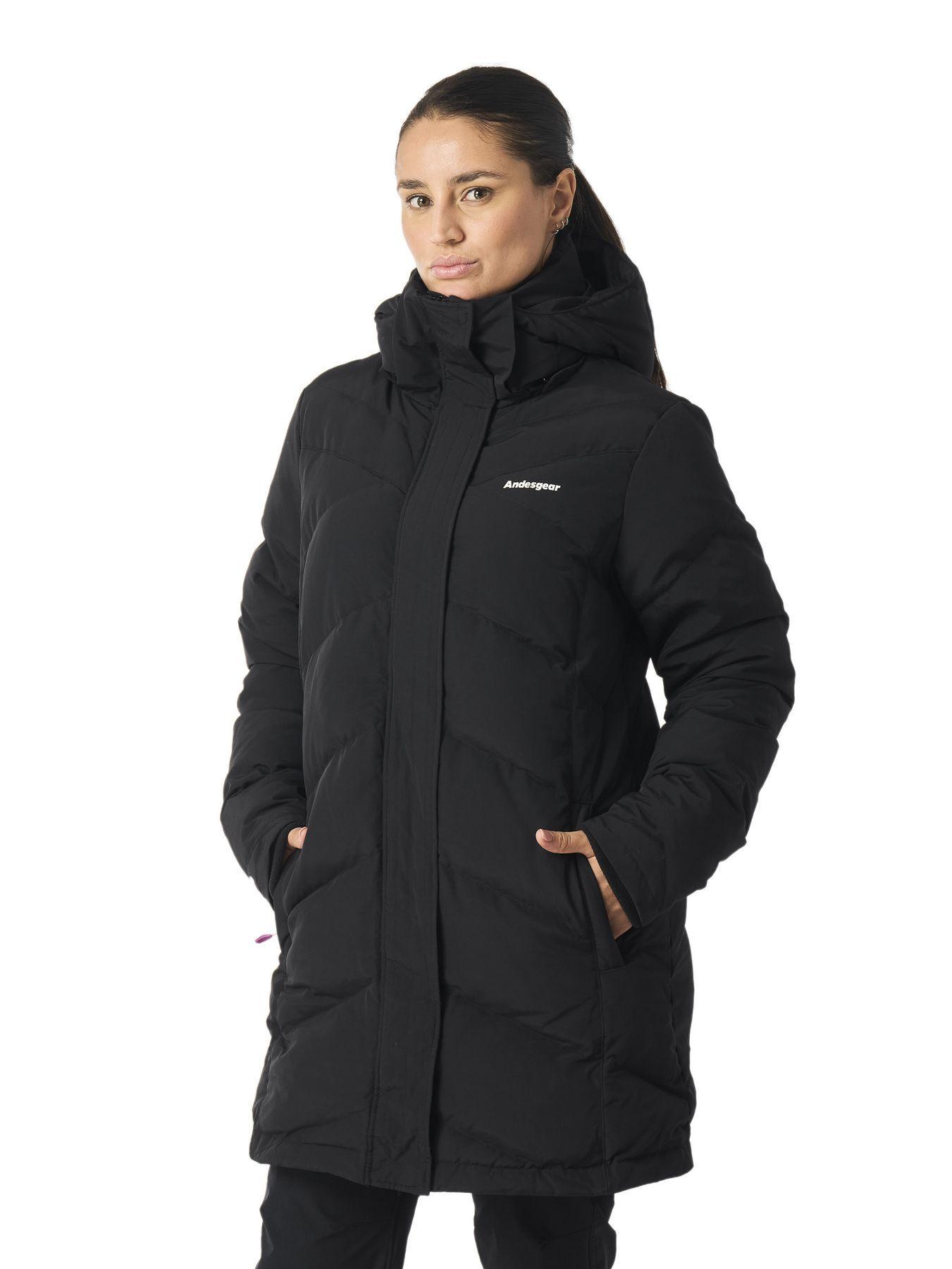 Chaquetas Andesgear Mujer Petrohué Down Negro-1
