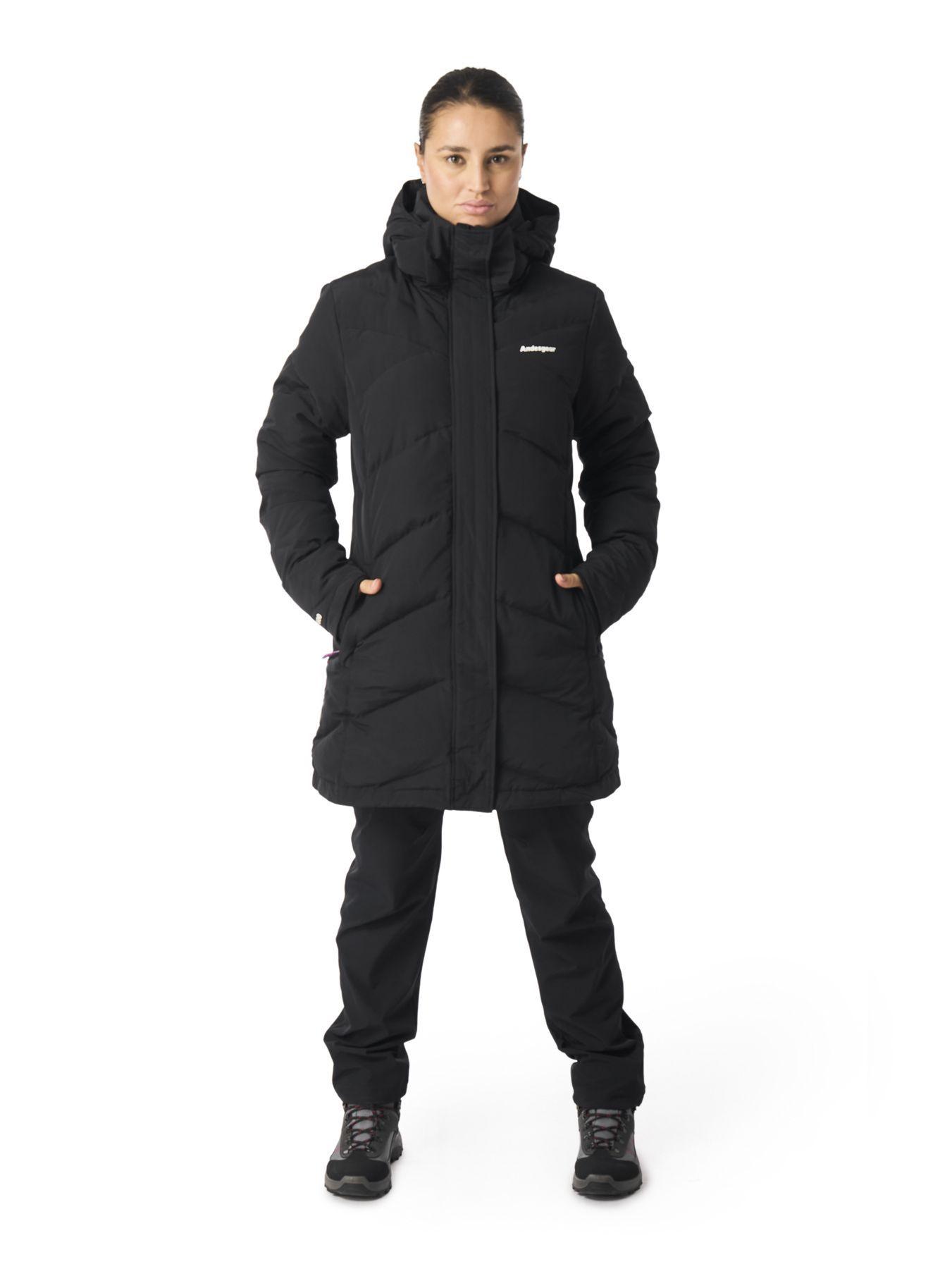 Chaquetas Andesgear Mujer Petrohué Down Negro-3