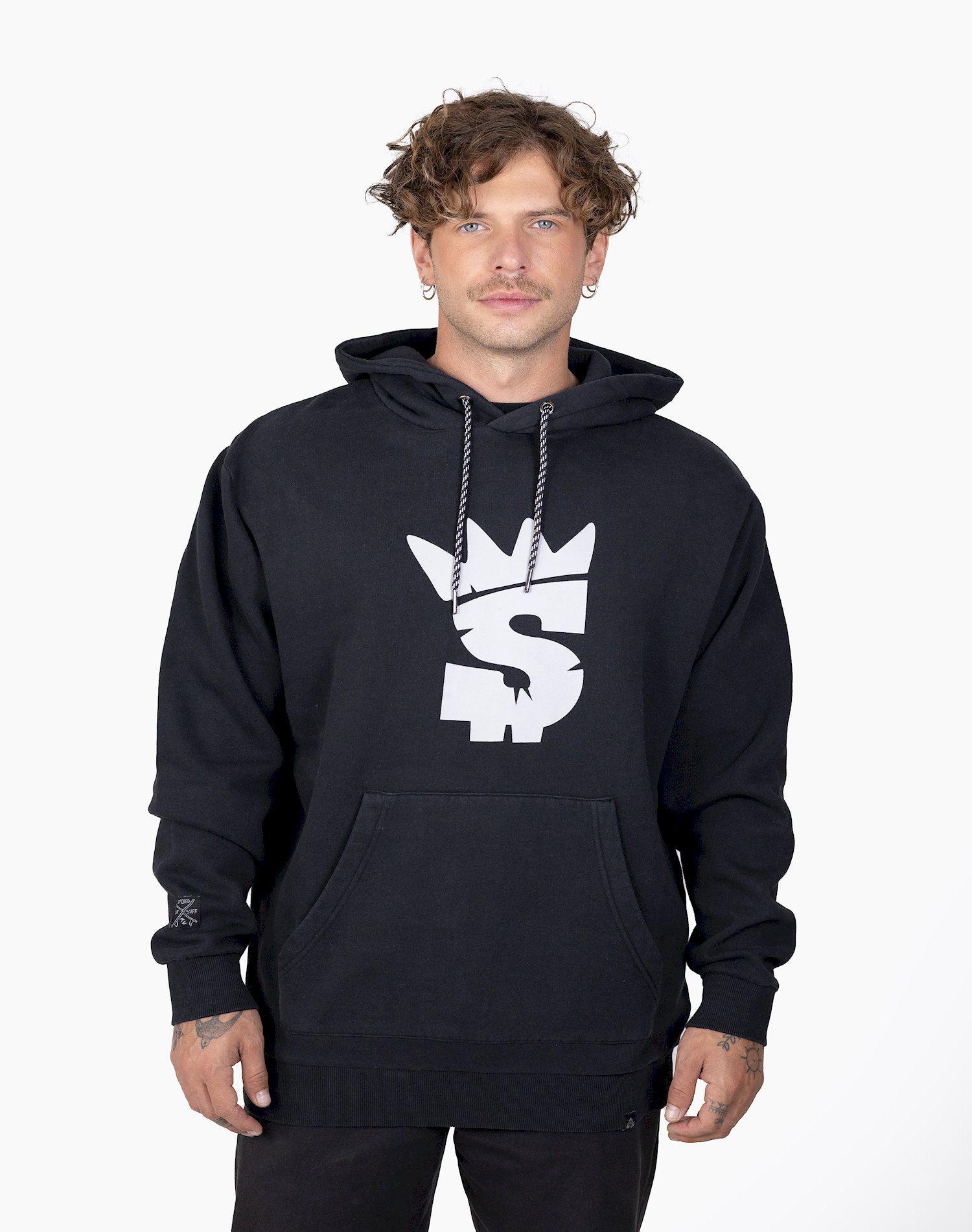 Poleron  Stoked Hombre Logo-Negro-0