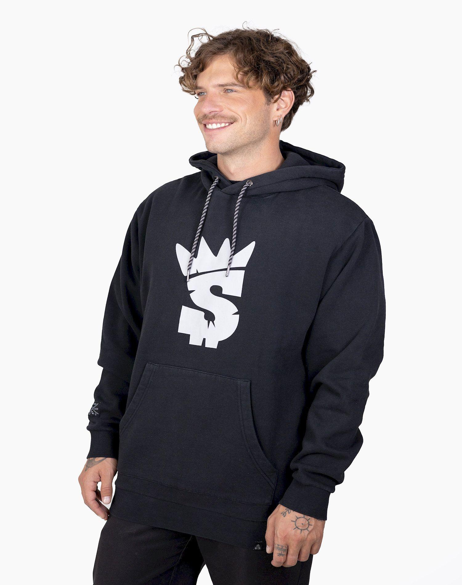 Poleron  Stoked Hombre Logo-Negro-1