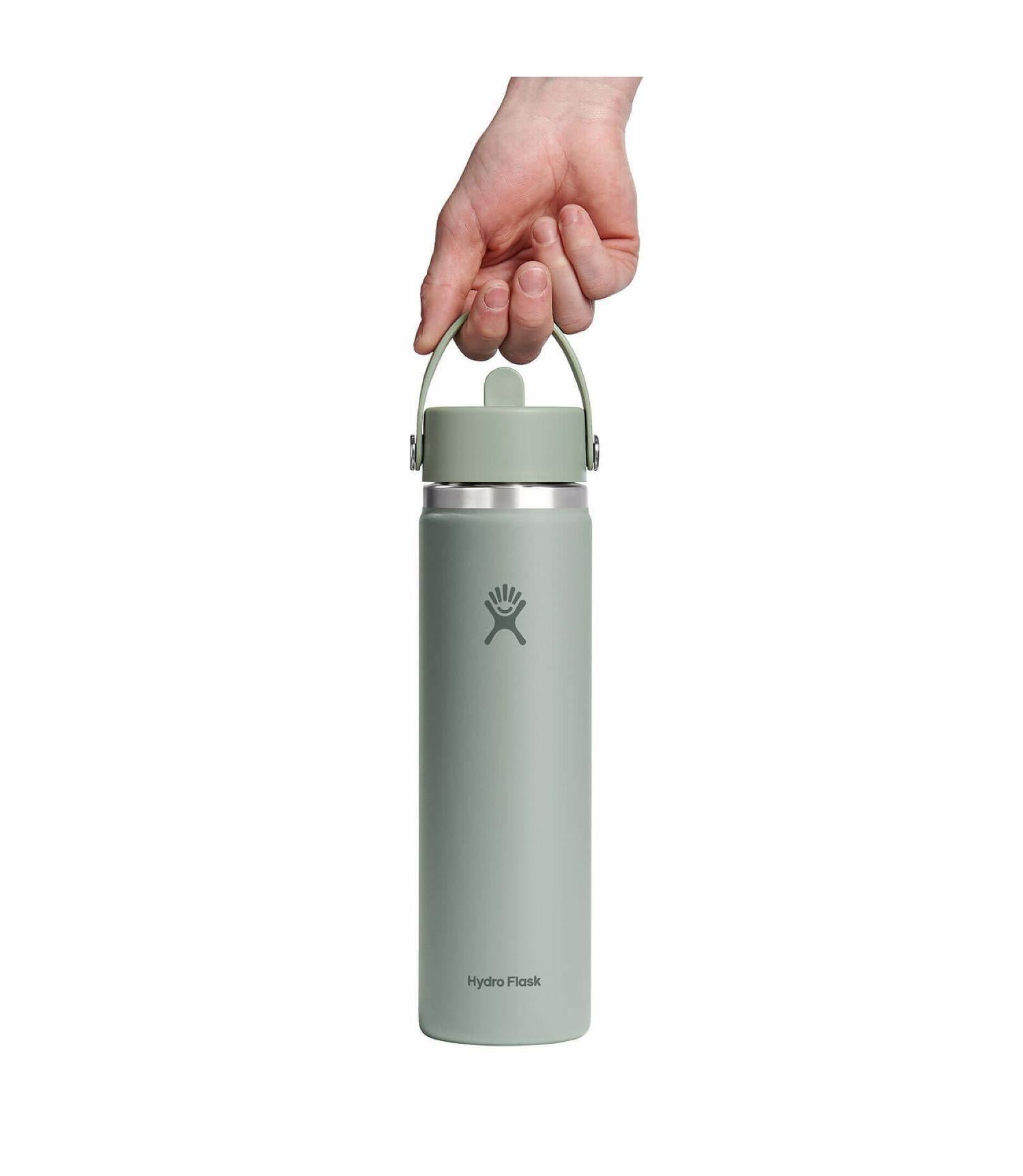 Botella Hydroflask Boca Ancha Con Bombilla 710Ml Verde V25-2
