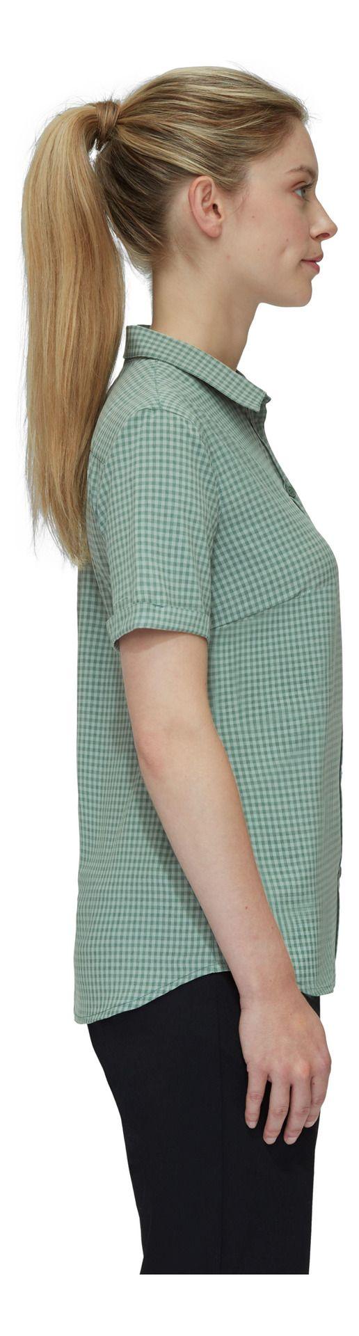Camisa Mammut Mujer Aada Shirt Ss Verde-2