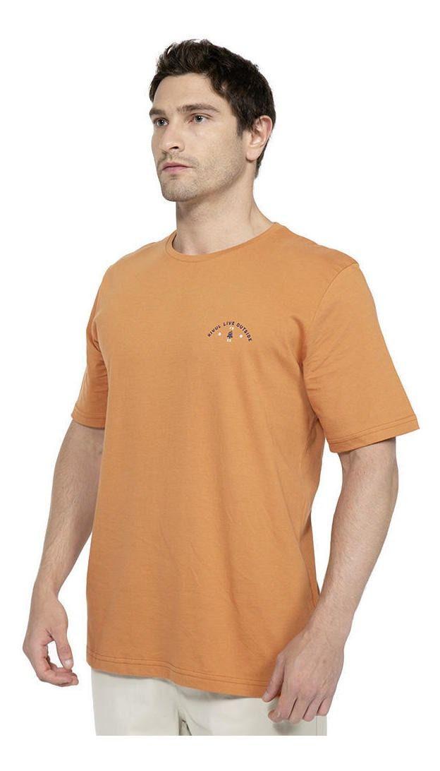 Polera Kivül Hombre Caruk Naranjo-1