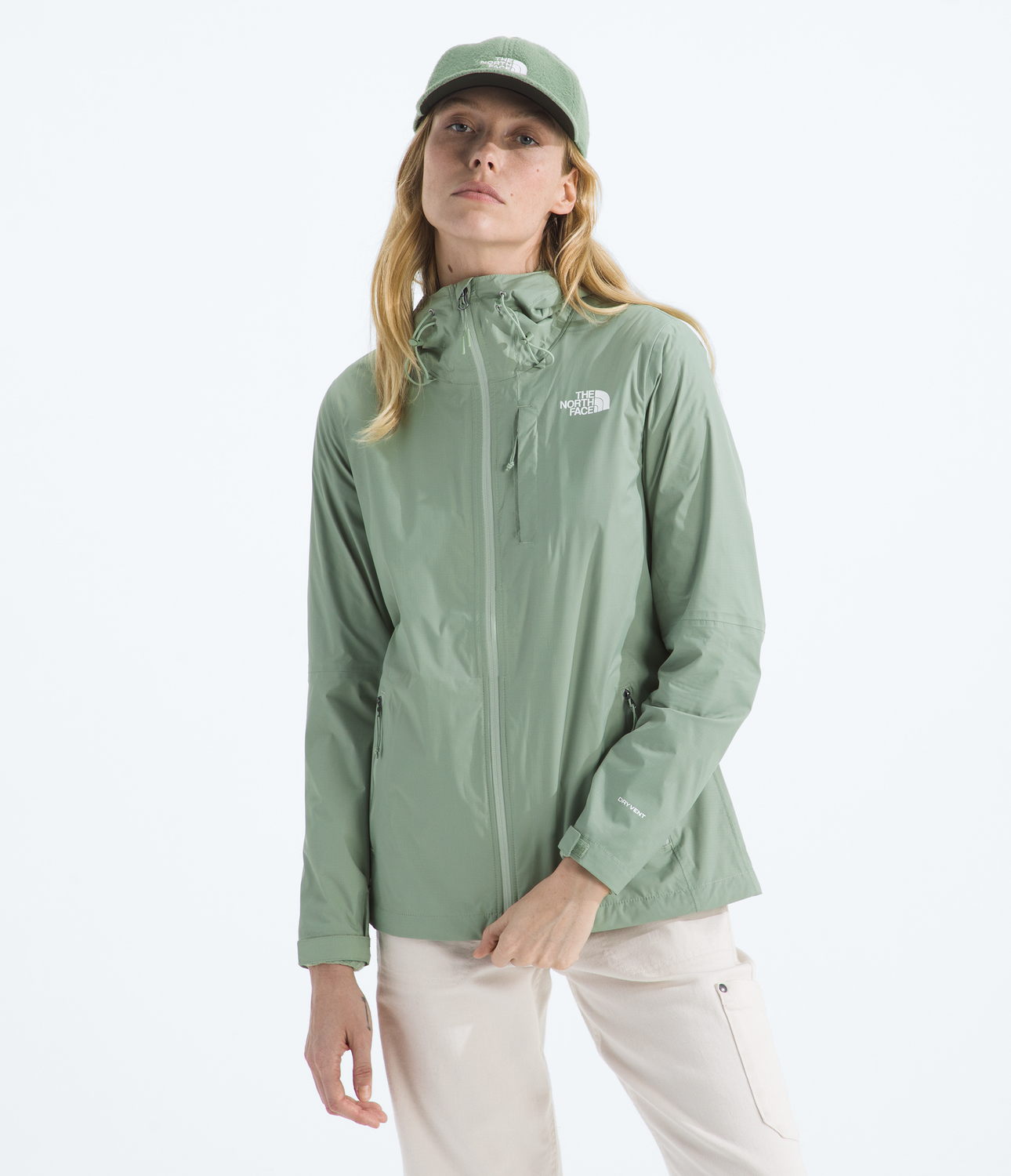 Chaqueta Impermeable Alta Vista Mujer Verde Claro-0