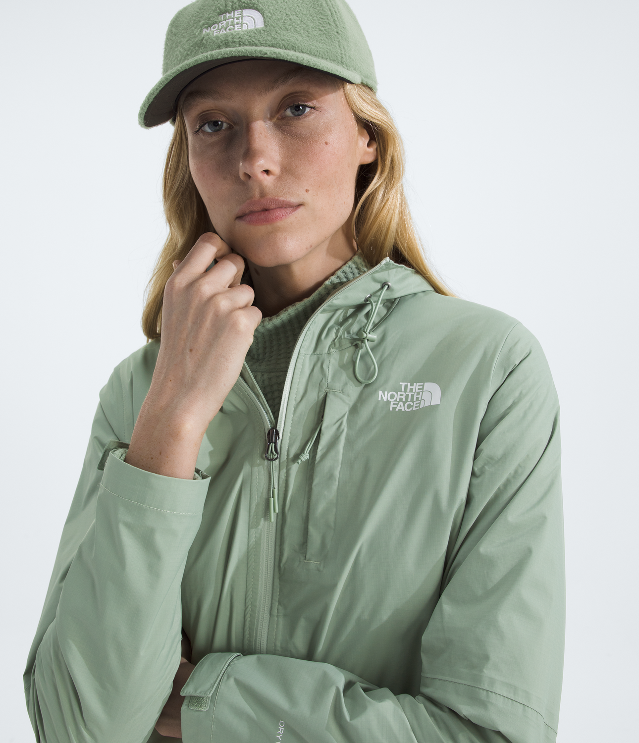 Chaqueta Impermeable Alta Vista Mujer Verde Claro-3