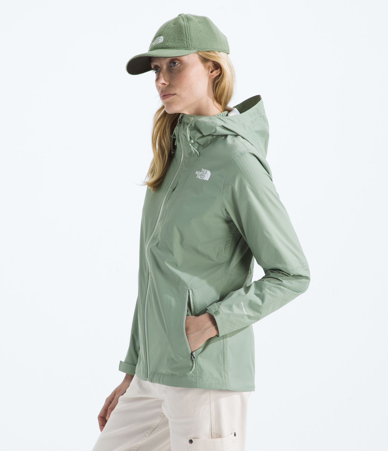 Chaqueta Impermeable Alta Vista Mujer Verde Claro-4