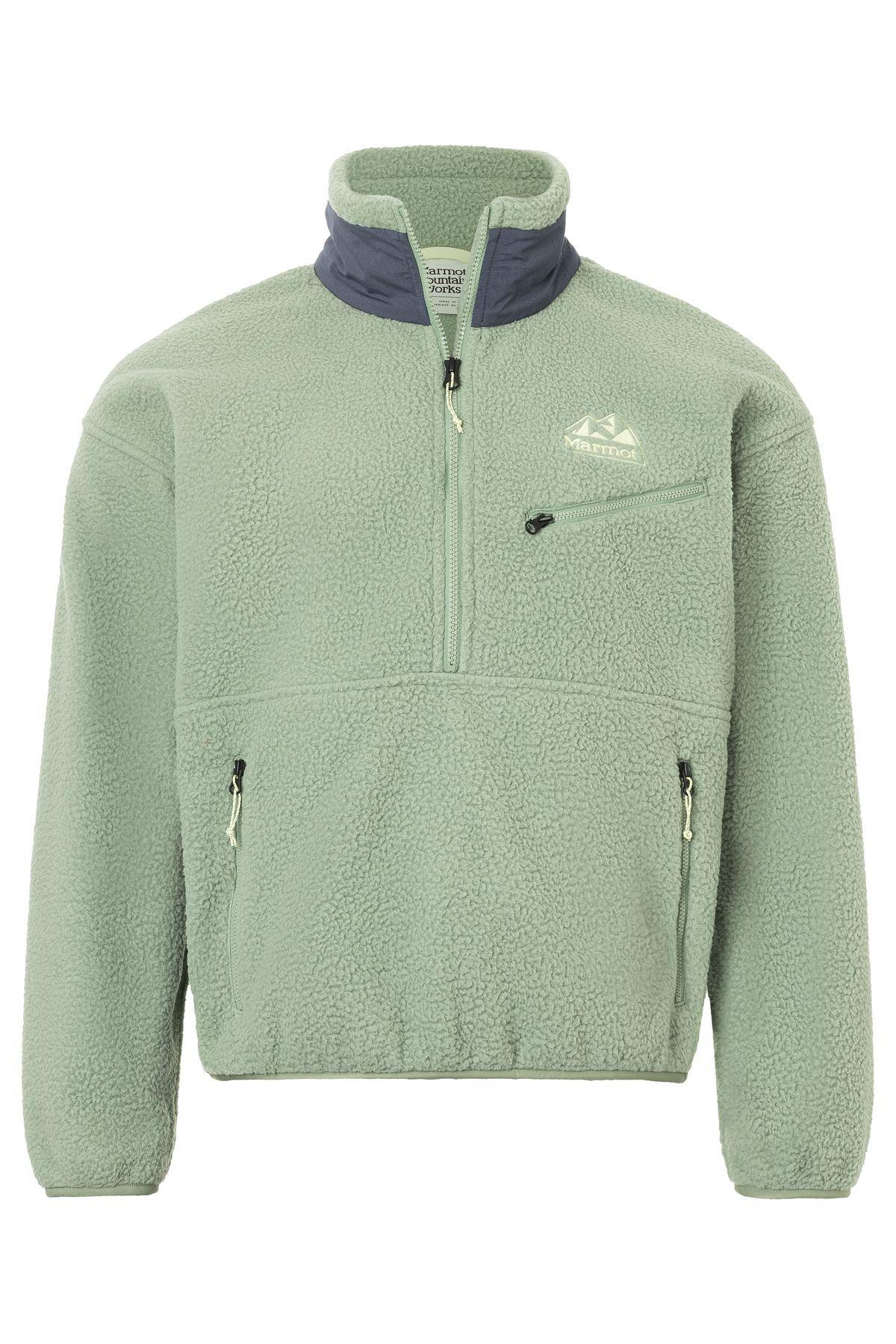 Polar Marmot Hombre 94 Eco Recycled Fleece Verde-4