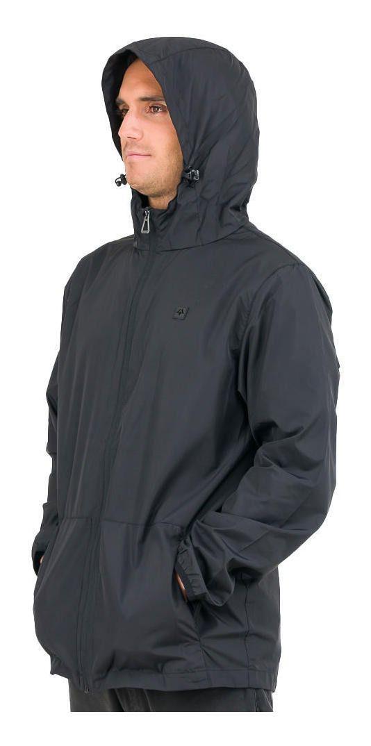 Chaqueta Kivül Hombre Cortaviento Mak Reciclada Negro-1