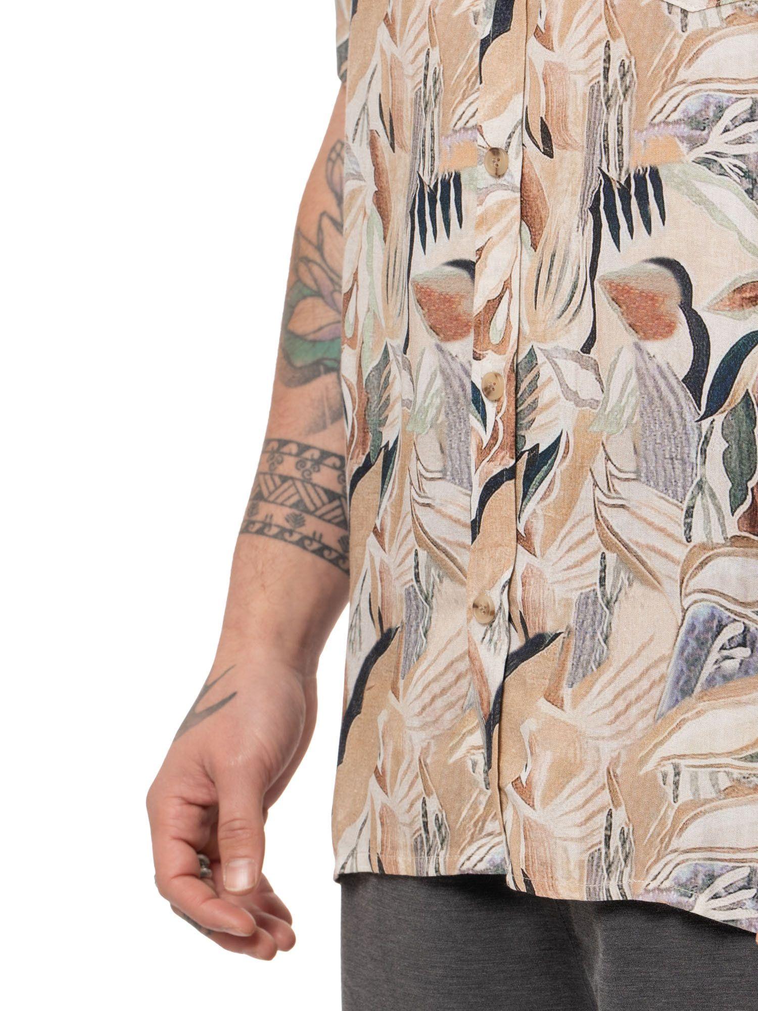 Camisa Stoked Hombre Hooks Crema-4
