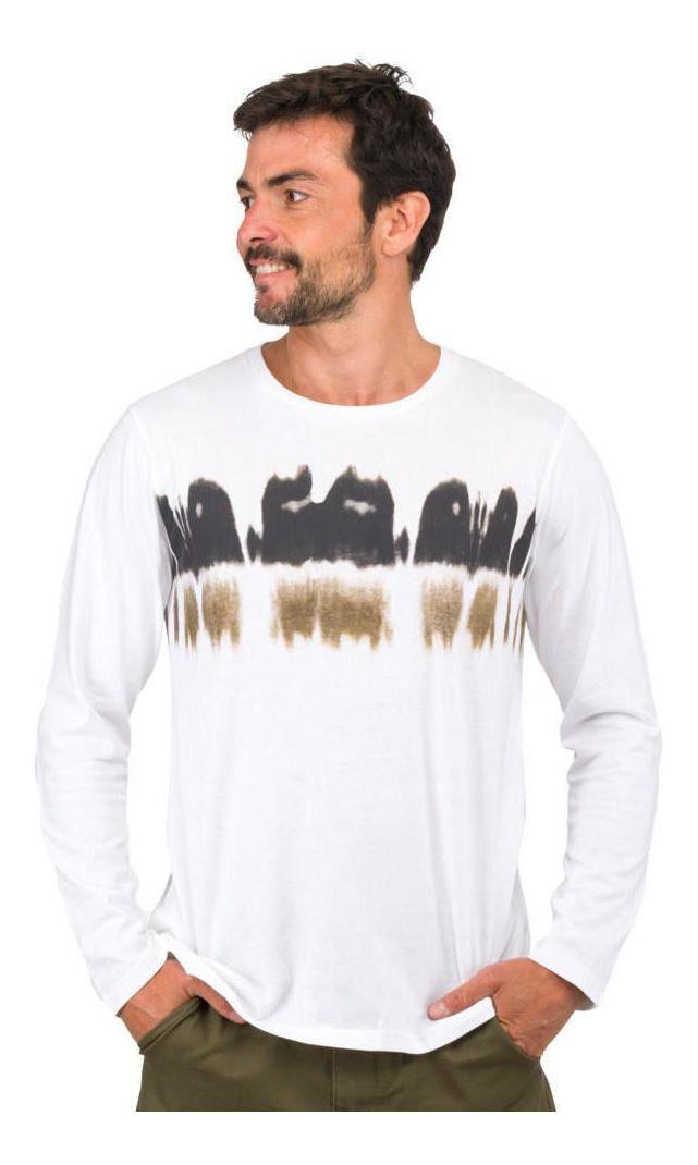 Polera Kivül Hombre Reciclada Brus Ml Blanco-3