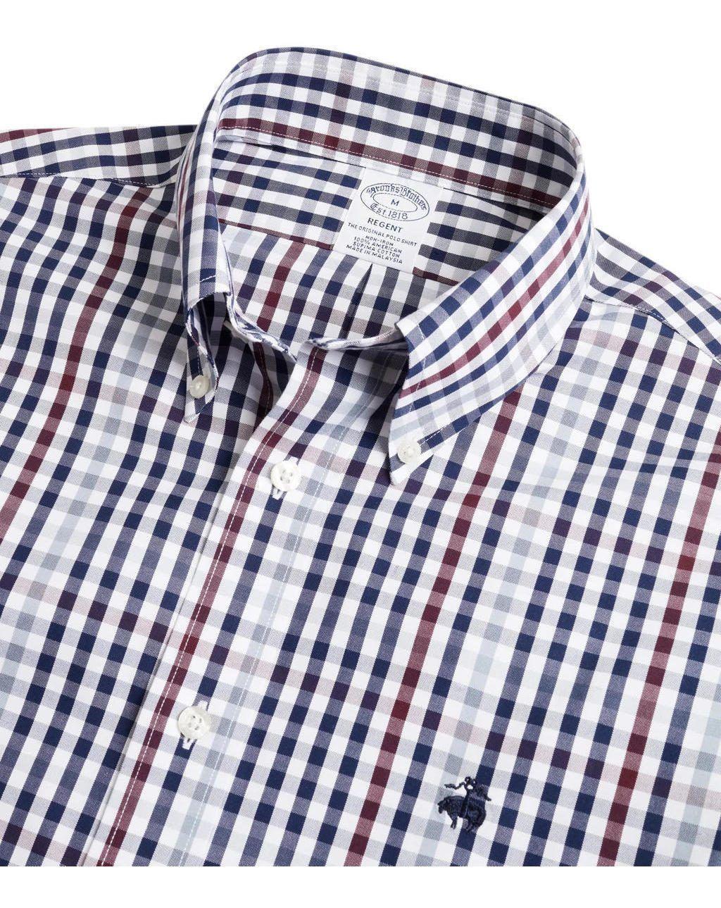Camisa Brooks Brothers Hombre Non-iron BB42 Azul-1