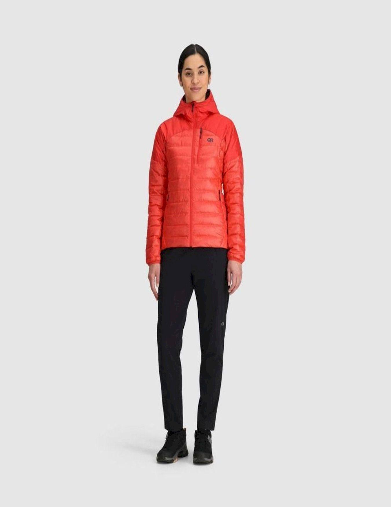Chaqueta Outdoor Research Mujer Helium Down Rojo-0