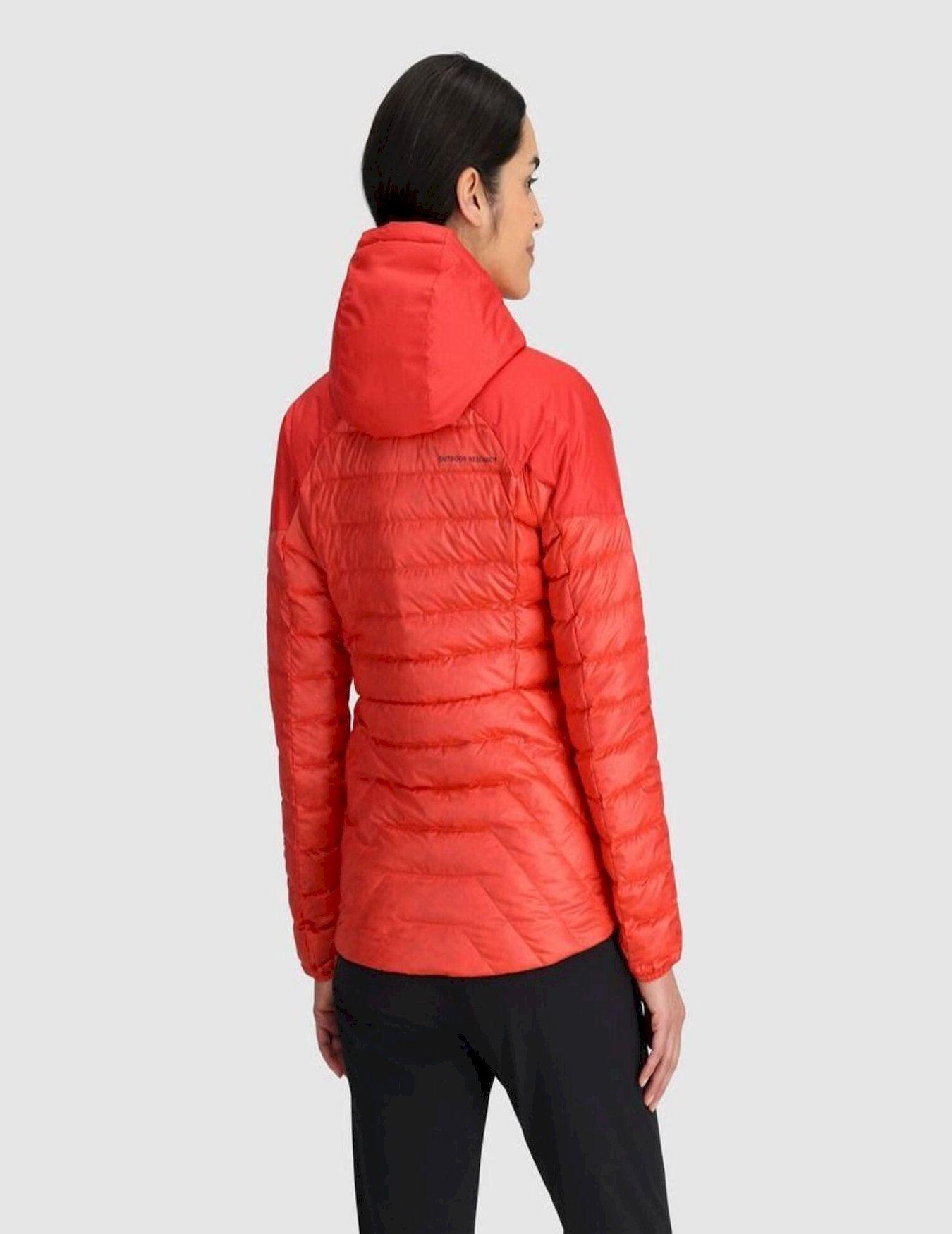 Chaqueta Outdoor Research Mujer Helium Down Rojo-2