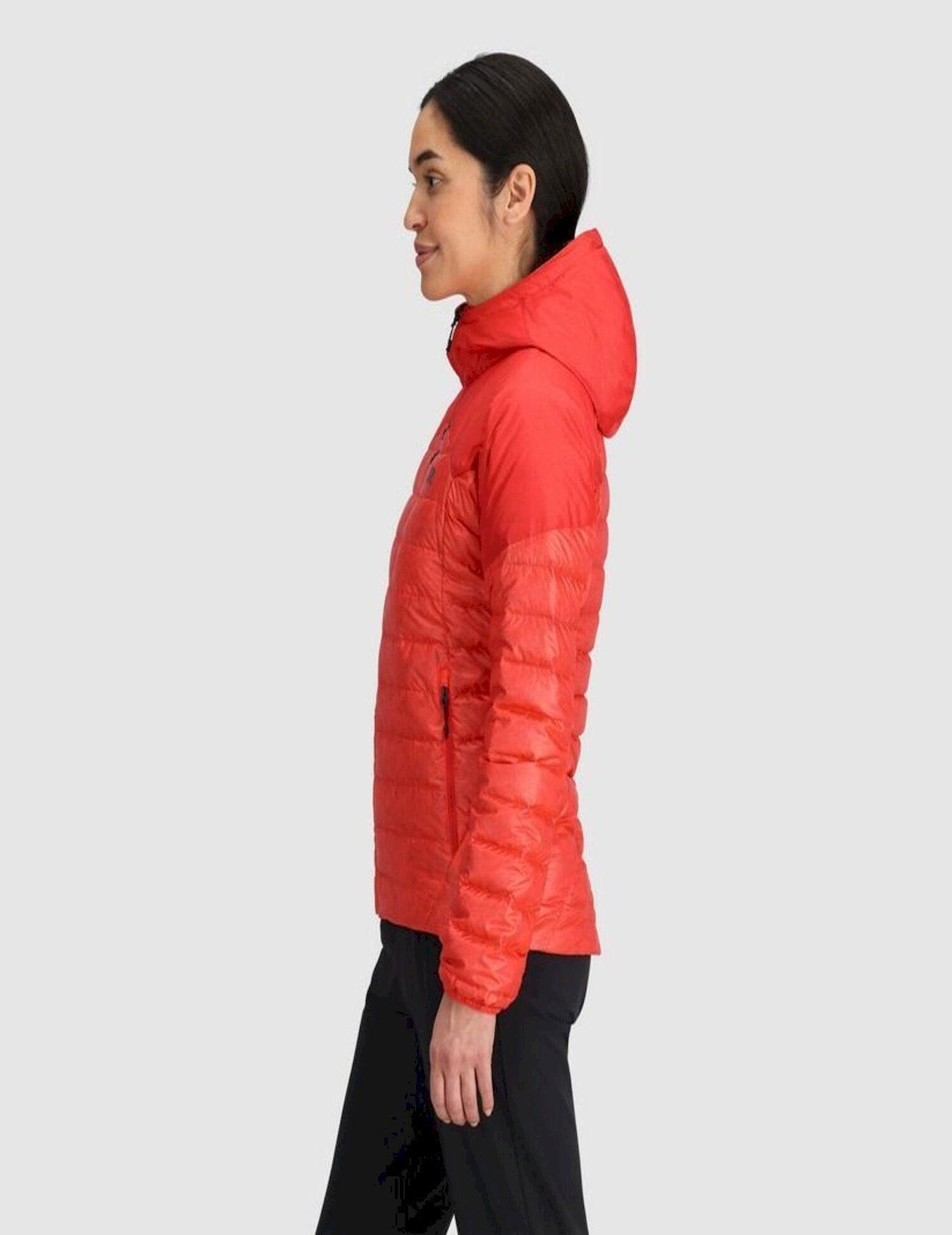 Chaqueta Outdoor Research Mujer Helium Down Rojo-4