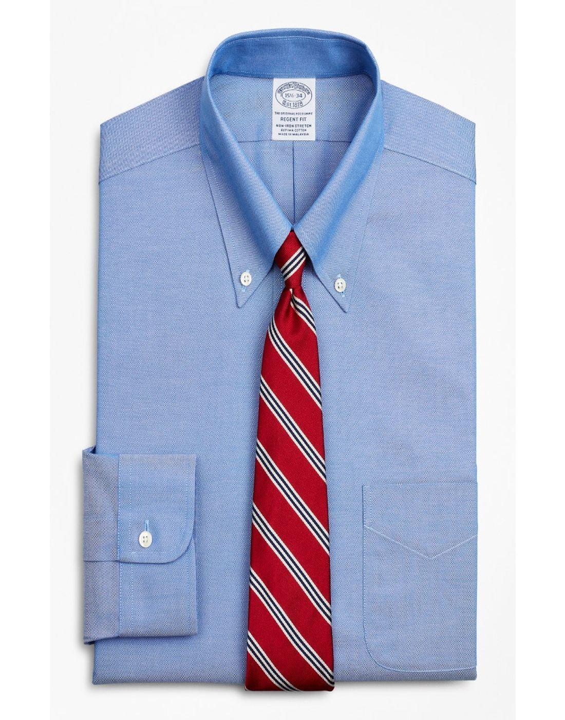 Camisa Brooks Brothers Hombre Ds Og Ni Sppt Pbd Rgnt Azul-0