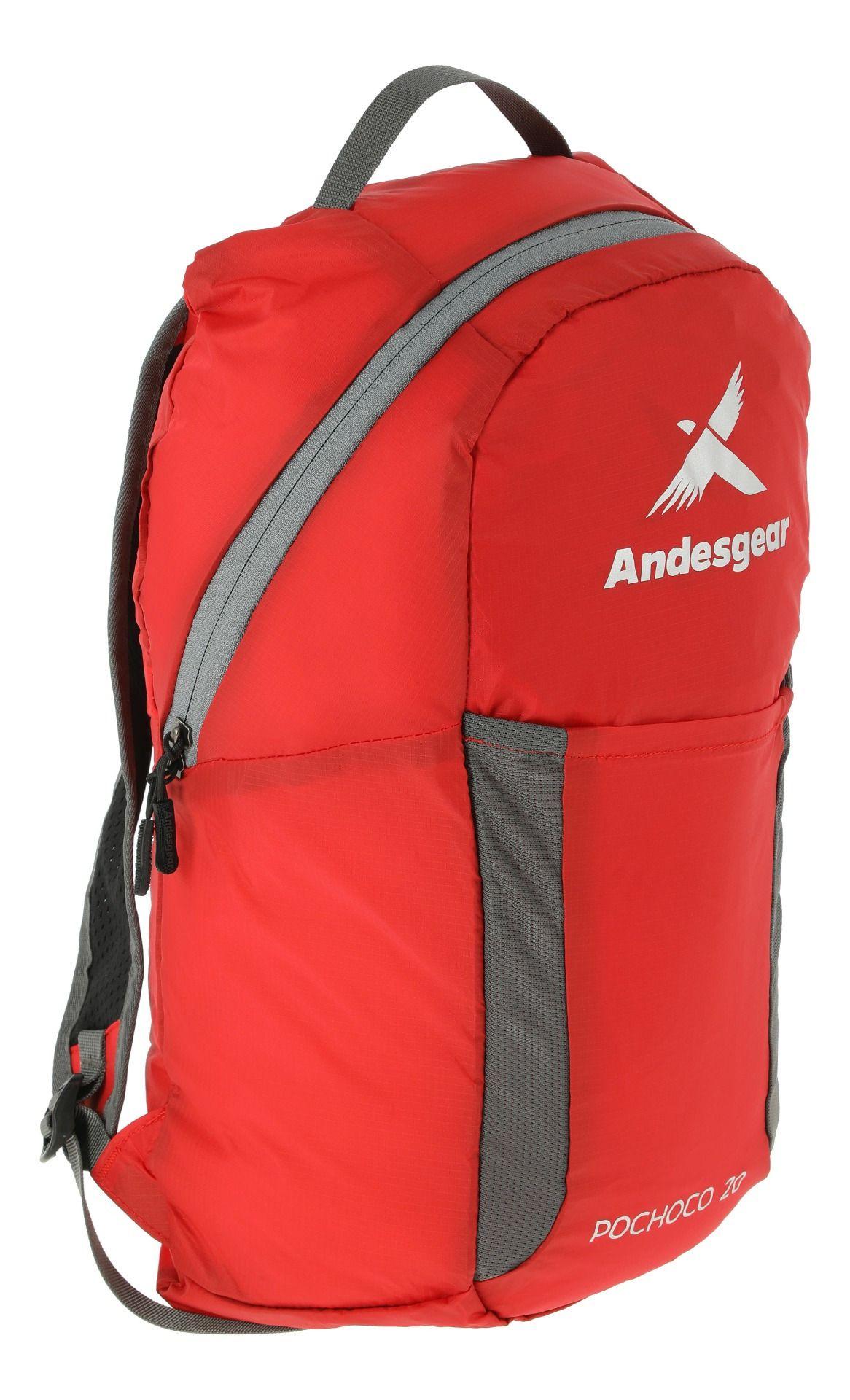 Mochila Andesgear Unisex Compactable Pochoco 20 Rojo-3
