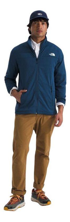 Polar Hombre The North Face Cedar Trail Grid Fleece Azul-5