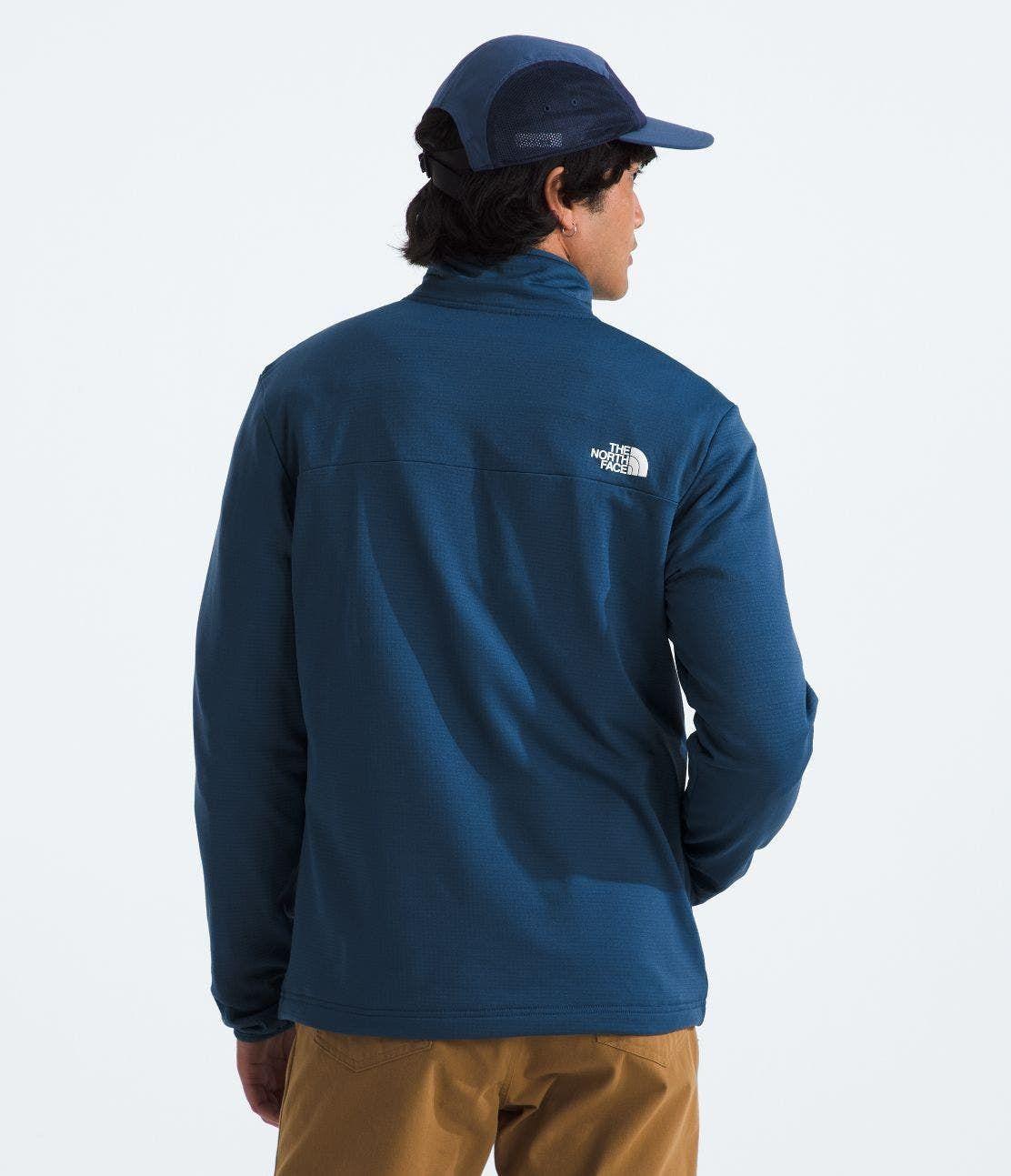 Polar Hombre The North Face Cedar Trail Grid Fleece Azul-3