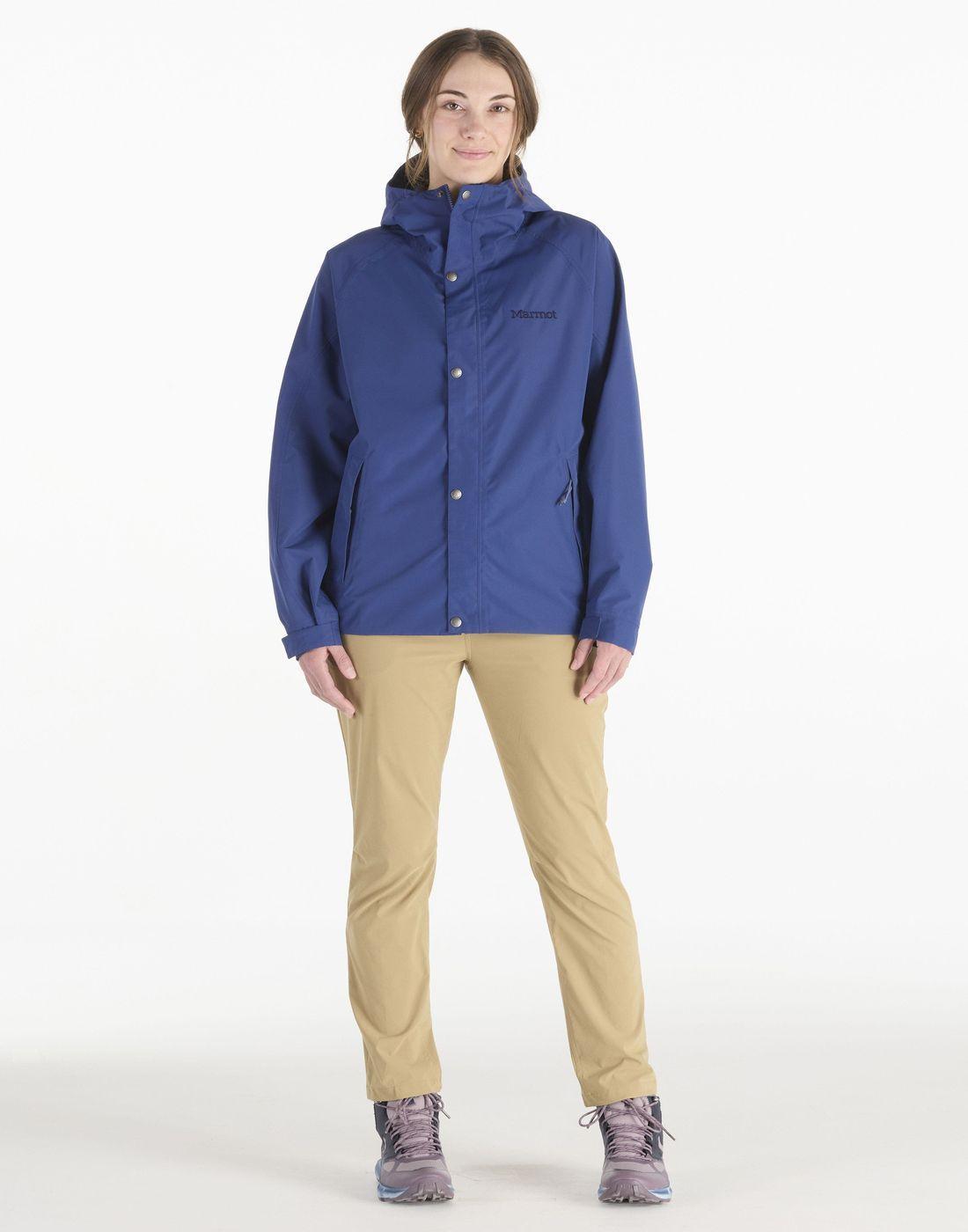 Chaqueta Marmot Mujer Impermeable Cascade Azul-1