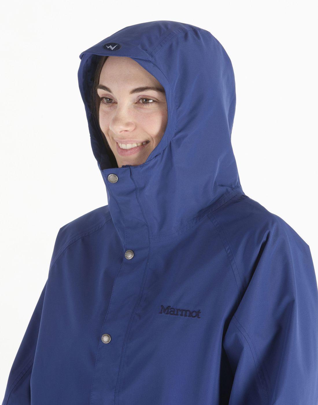 Chaqueta Marmot Mujer Impermeable Cascade Azul-5